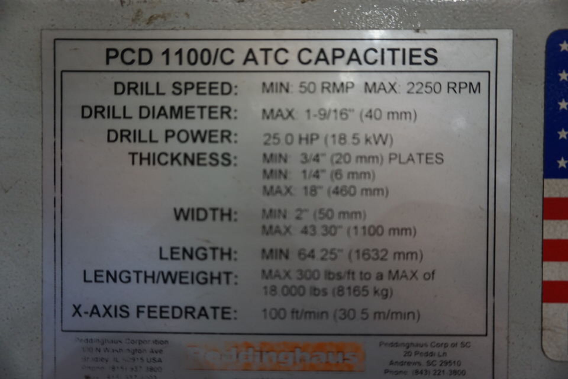 2020 Complete Rebuild Peddinghaus PCD 1100 Drill Line new in 2011 - Image 20 of 33