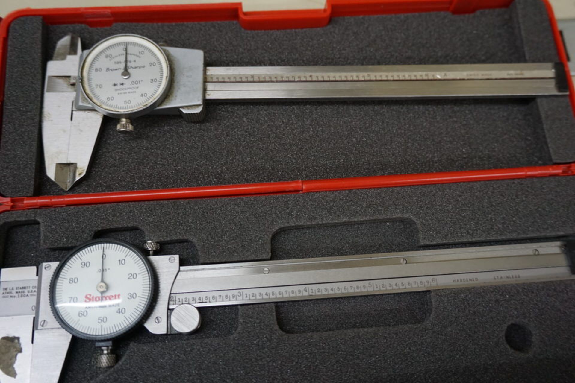 DIAL CALIPERS (1) 6", (4) 4" - Image 3 of 4