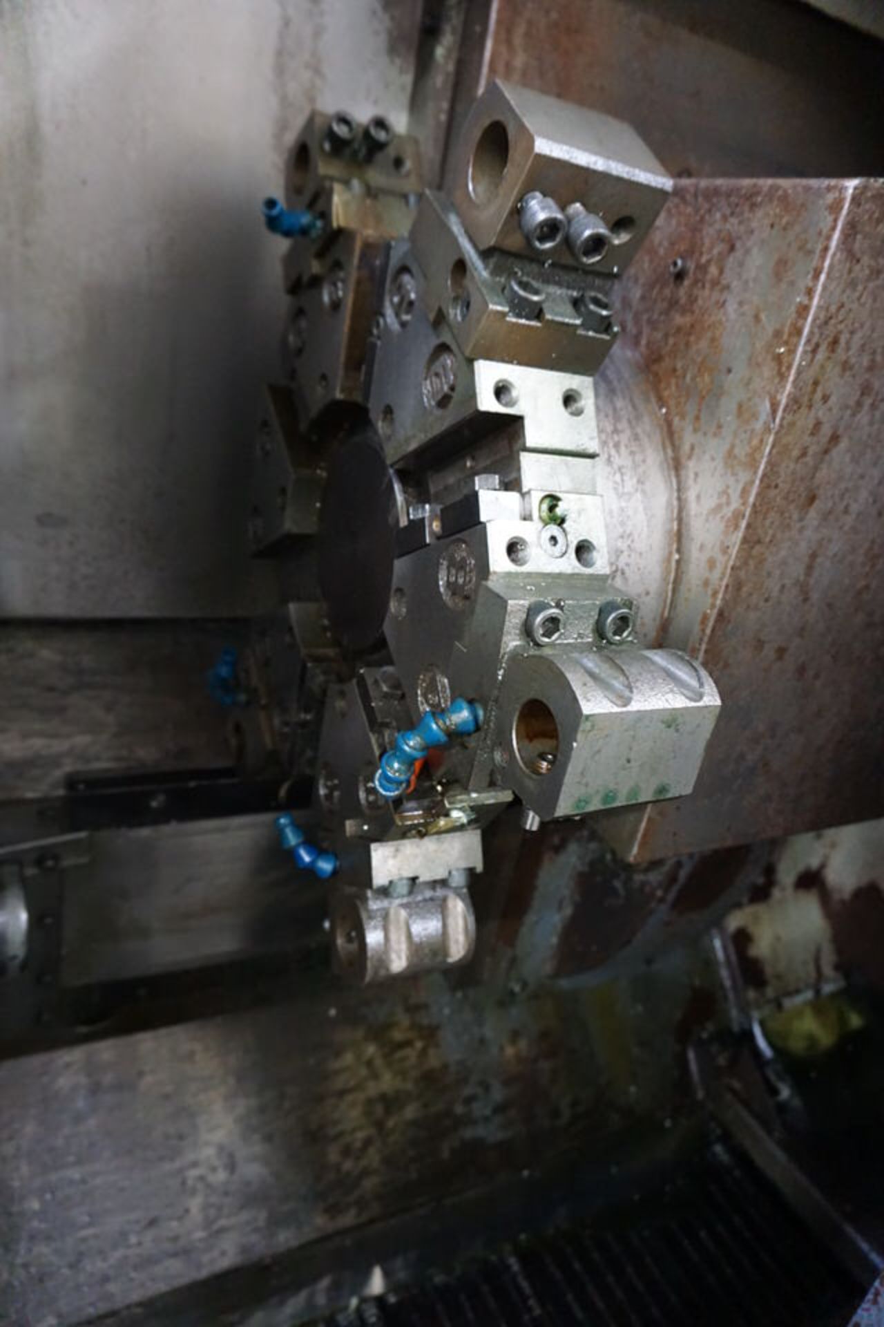 LEADWELL GTC-20 CNC LATHE, 12 POSITION TURRENT, 16C COLLET CLOSER, MITSUBIHSI L3 CTRL, TRAVELS: X- - Image 3 of 11