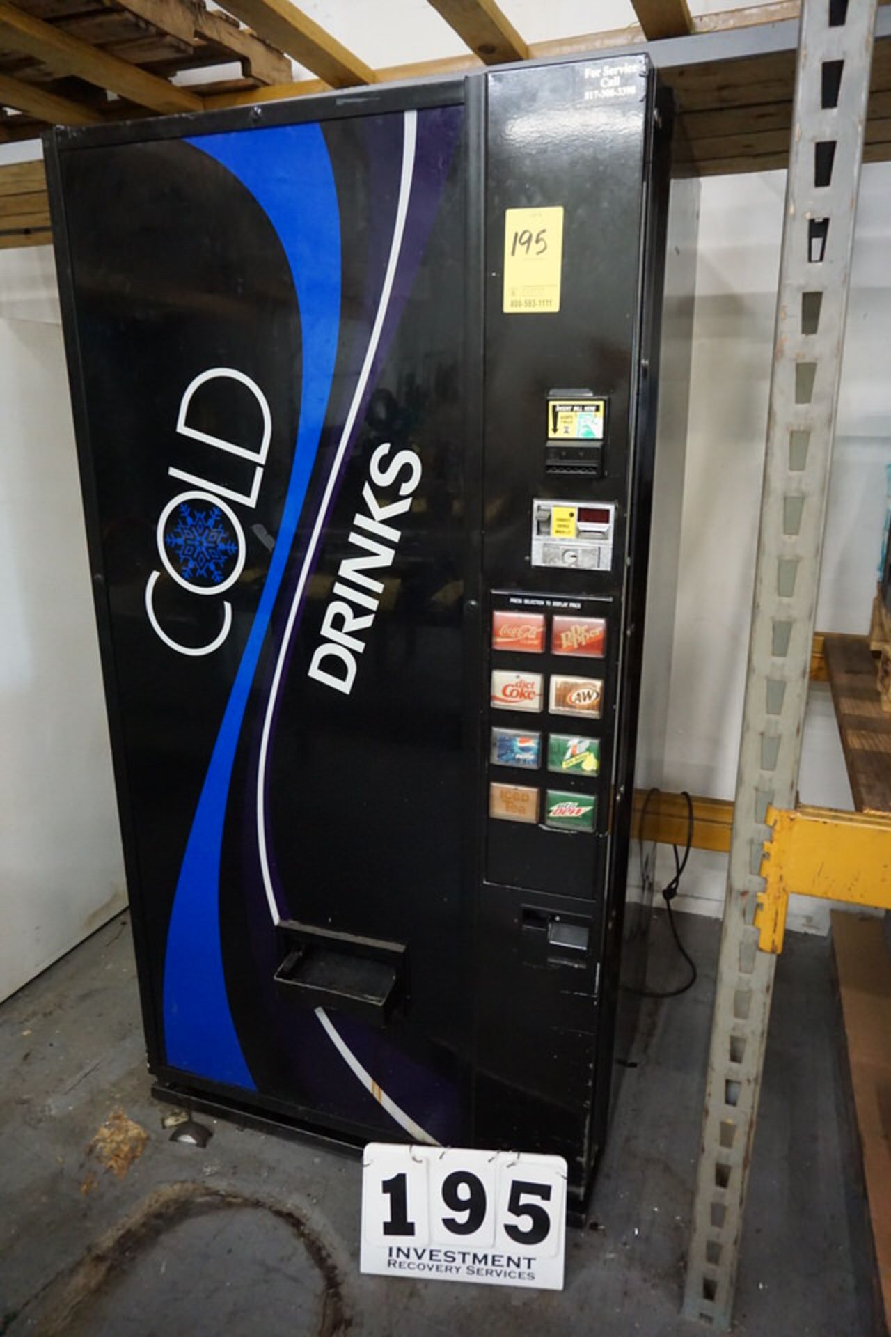 DIXIE NARCO COLD DRINK VENDING MACHINE