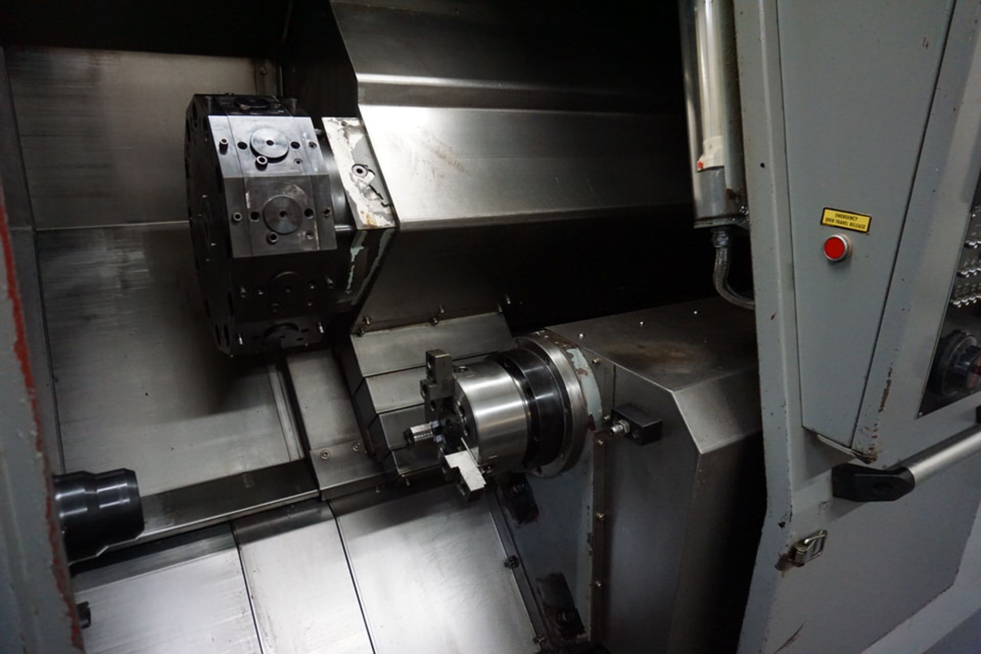 LEADWELL T-8SM CNC LATHE, 5 AXIS, FANUC 18-I TB CONTROL, FULL AXIS ON BOTH SPINDLES, 12 POSITION - Image 11 of 12