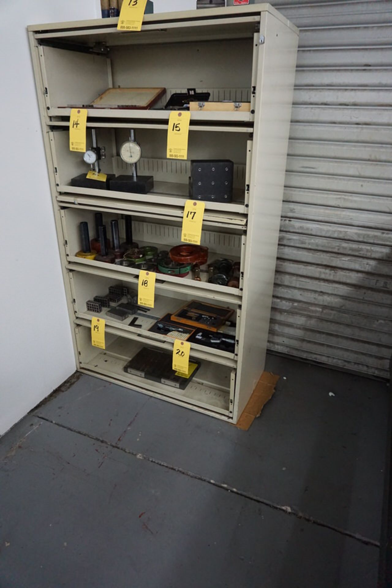 (3) STORAGE CABINETS W/ PULLOUT SHELVES, 18" DEEP X 42" WIDE X 65" TALL, NO CONTENTS - Image 2 of 2