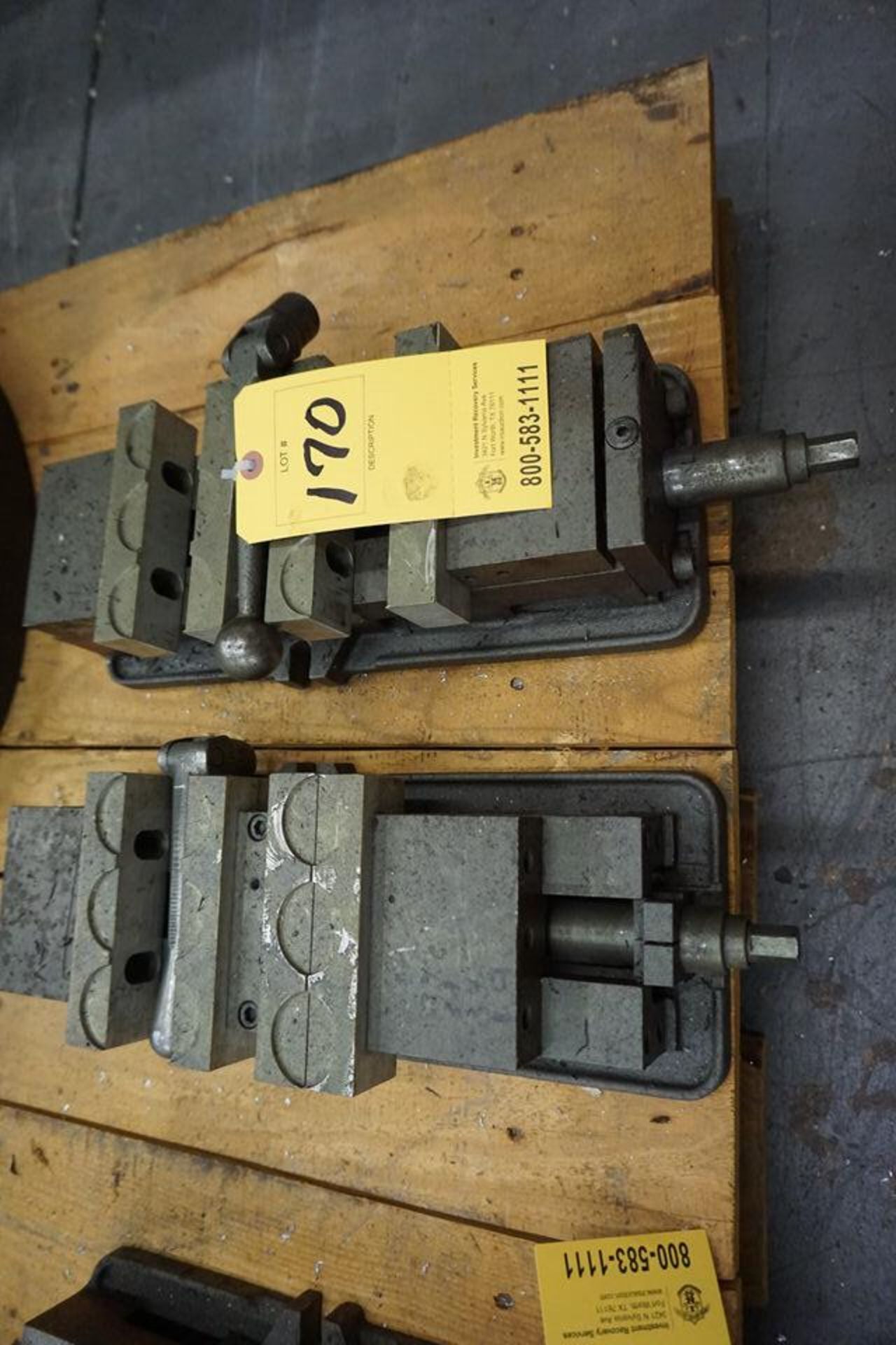 (3) 4" DOUBLE CLAMPING VISES