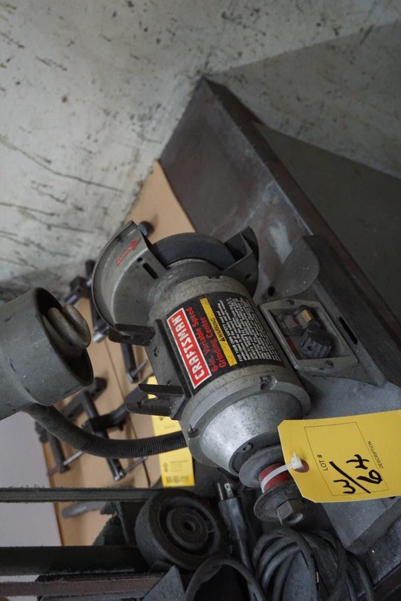 KALAMAZOO 1" X 42" BELT SANDER, CRAFTMAN 6" BENCH GRINDER - Image 2 of 4