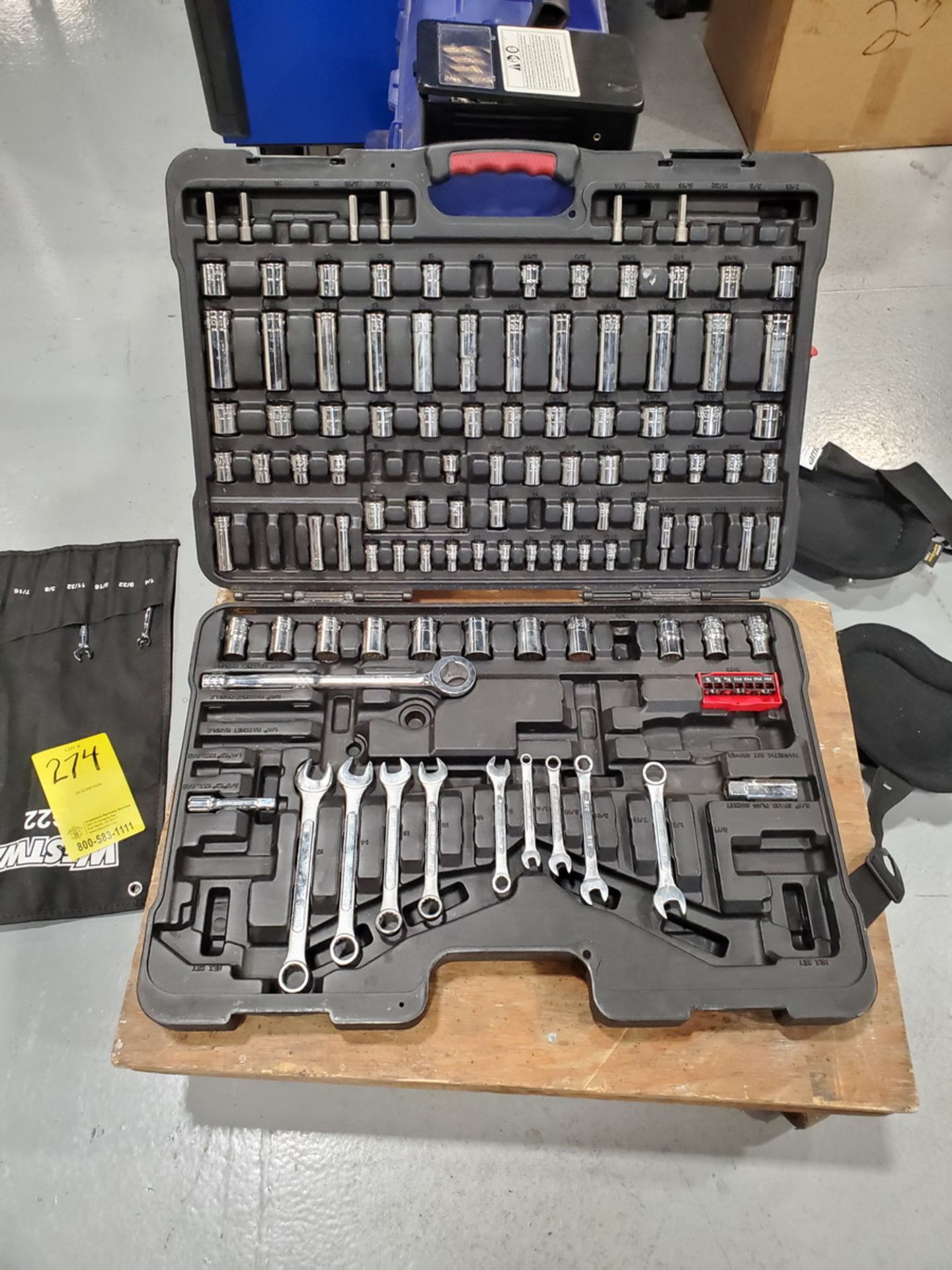 (2) Toolboxes To Include But Not Limited To: Combo Wrenches, 116Pc Socket Set, Drill Bits - Image 10 of 10