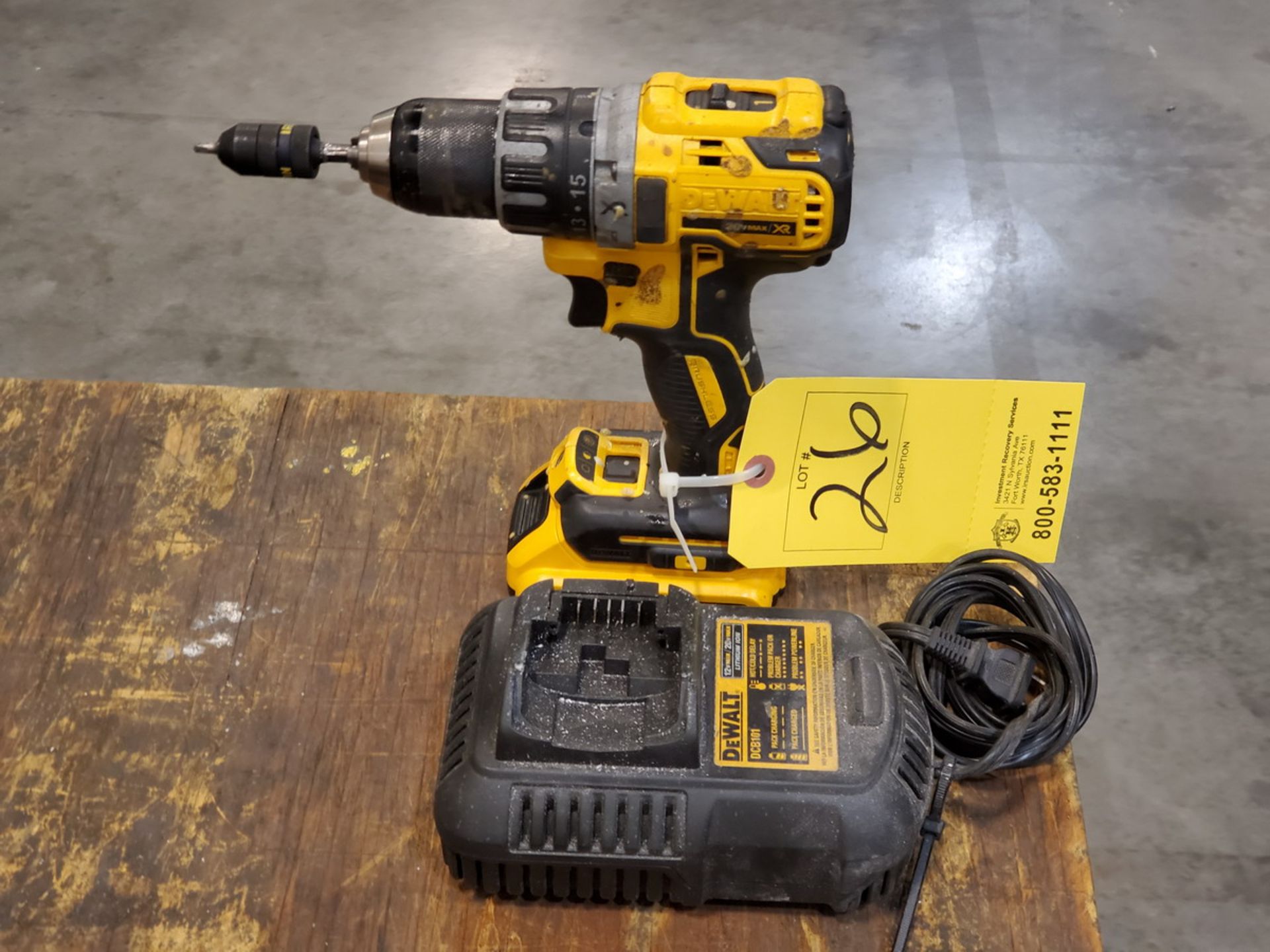 Dewalt DCD791 1/2" Cordless Drill 20V Max, 2AH