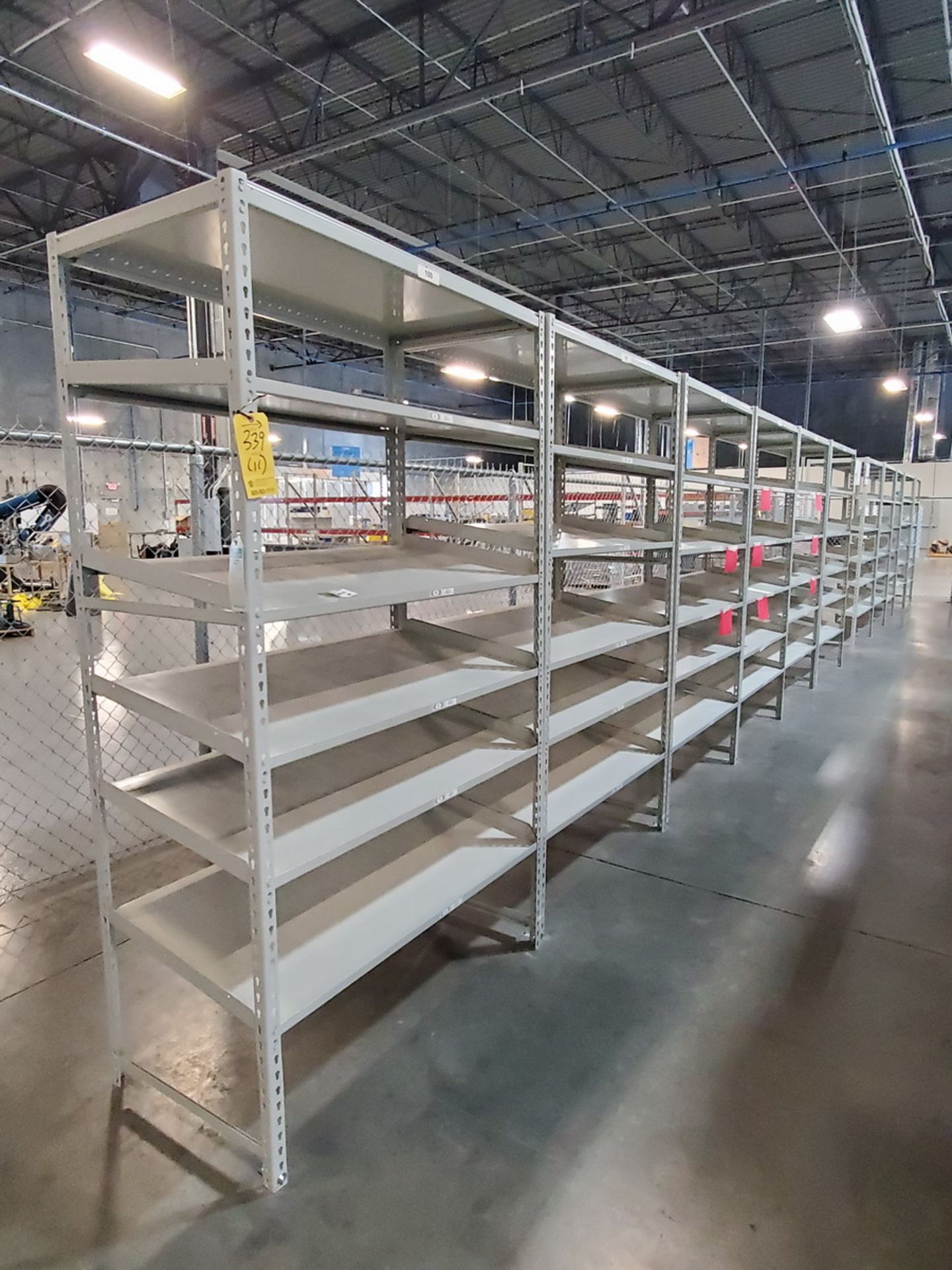 (11) 5-Tier Material Racks 4' x 2' x 7'