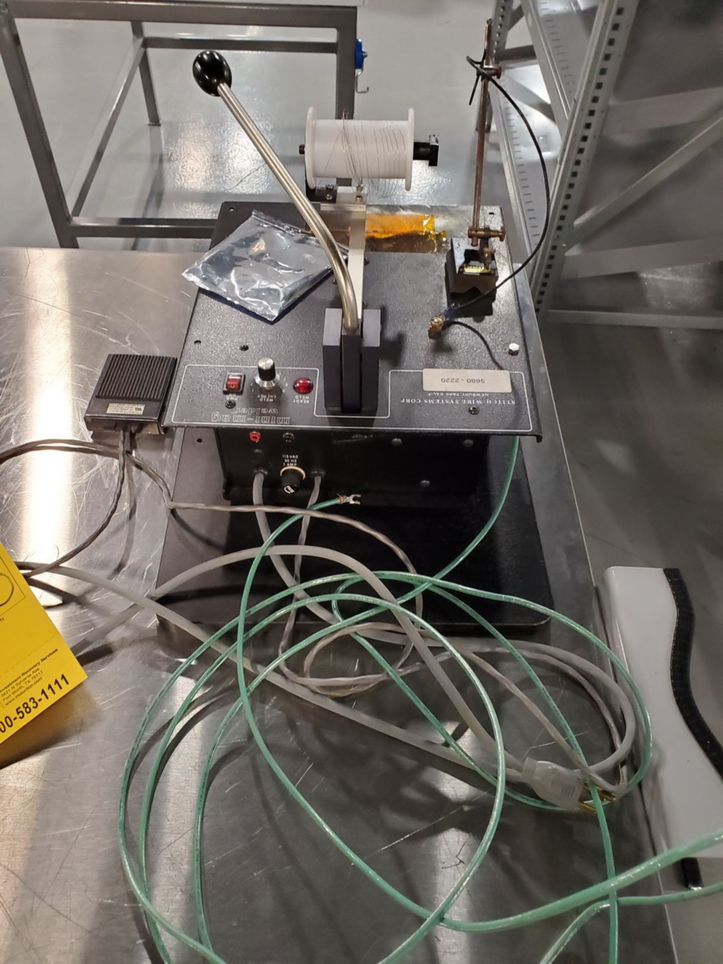 Stitch Wire System Stitch Welder 115VAC, 60HZ, 2A - Image 7 of 9