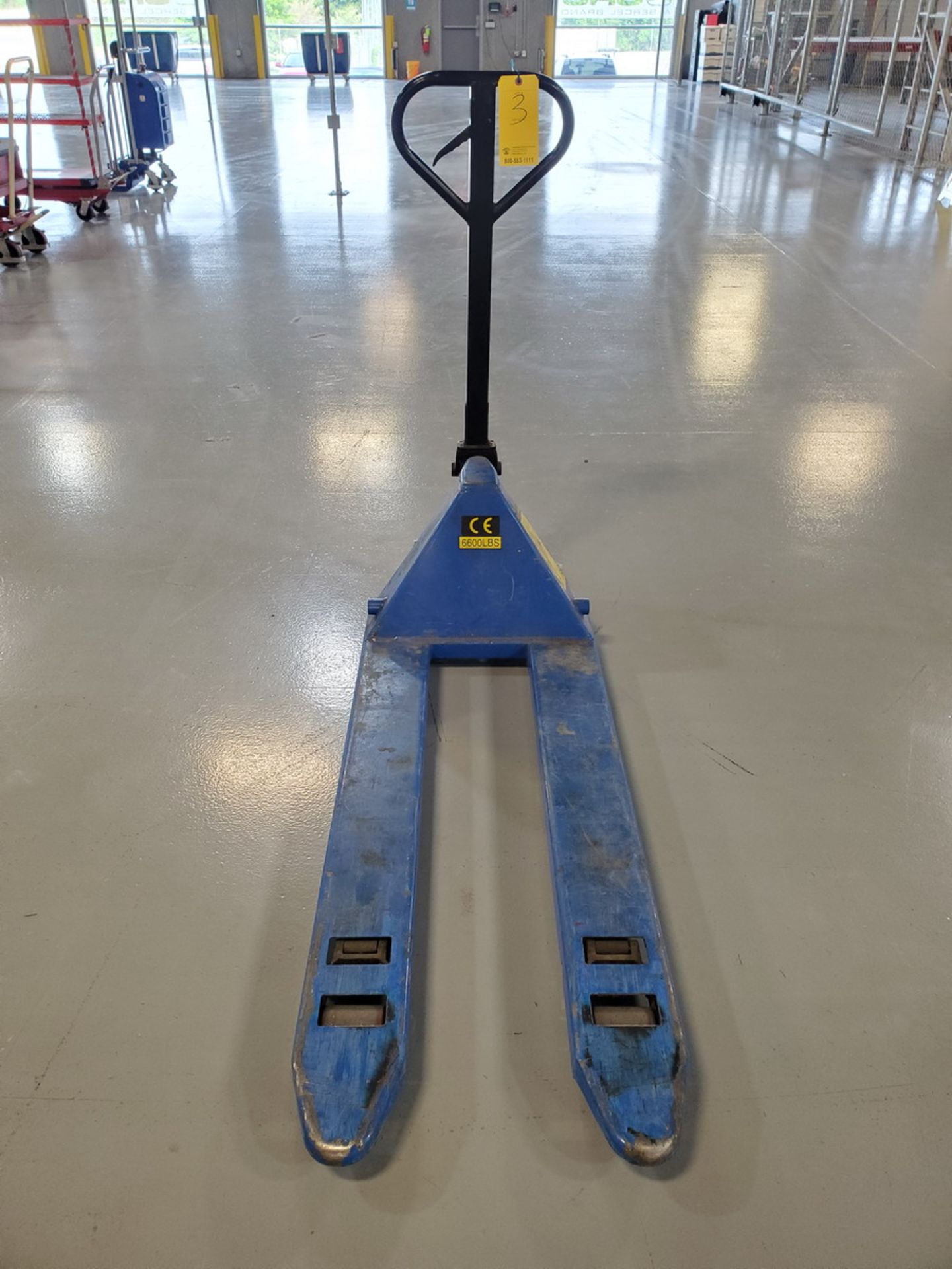 CE Pallet Jack 48" forks, 6600lbs Cap.