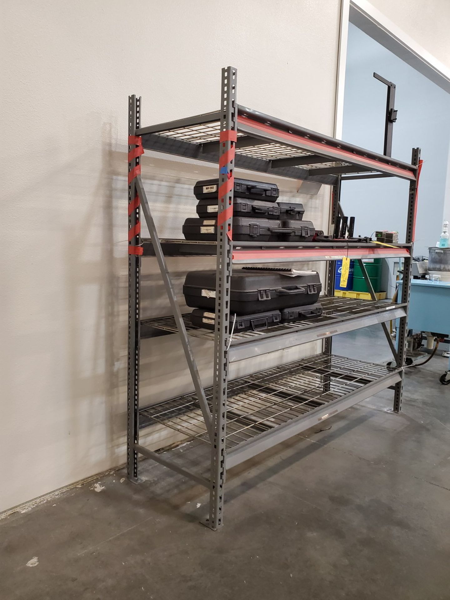 (2) Sections Of Pallet Racking (1) (2) 6' x 2' Uprights, (8) 6' Crossbeams; (2) 8' x 2' Uprights, ( - Image 2 of 7