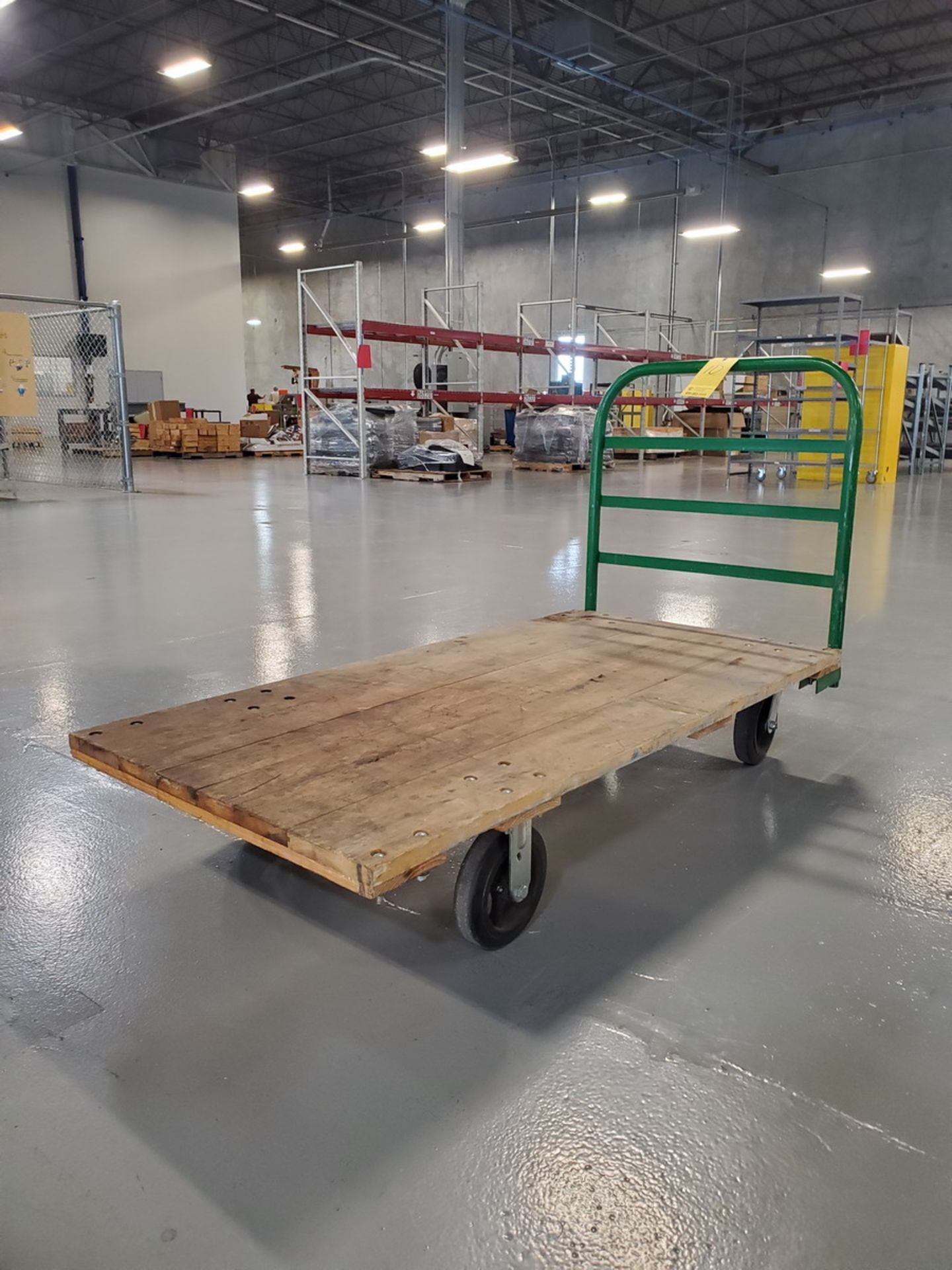 (2) Rolling Matl. Cart 60" x 30", 30" x 42" - Image 3 of 5