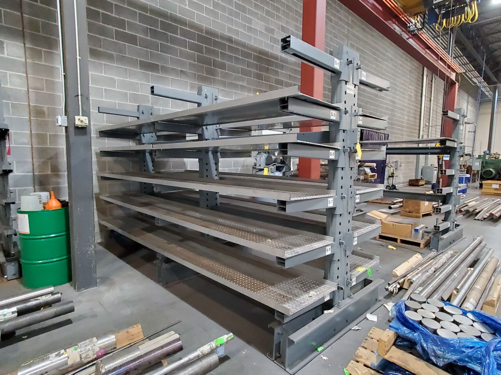 5-Tier Double-Sided Cantilever Rack 3-Posts, 12'6" x 58" x 8'H, 2'Deep, 1,920lbs Cap. (Exclude - Image 4 of 5