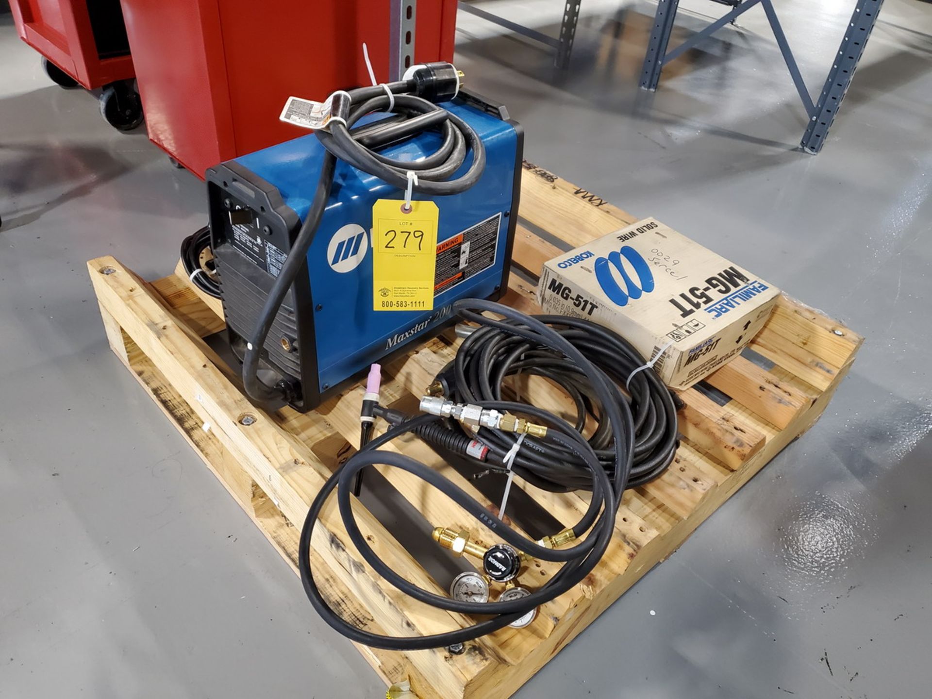 Miller Maxstar 200 Tig Welder 115-460V, 50/60HZ, 1/3PH, 1-200A; W/ Foot Control, Tig Gun Gun &