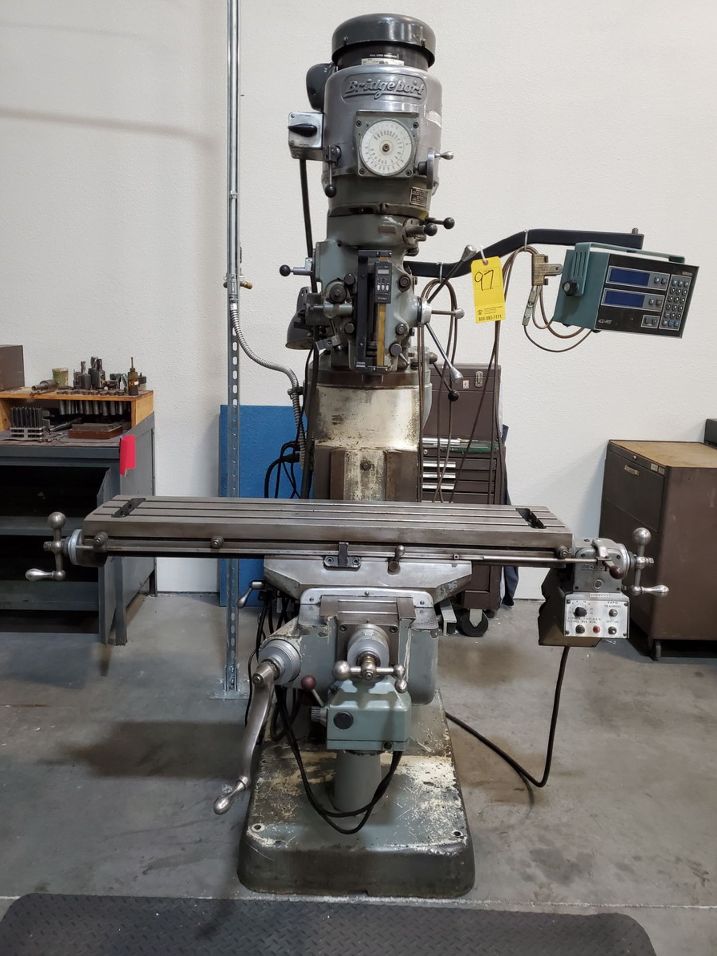 Bridgeport Vertical Milling Machine W/ Acu-Rite Controller, 220V, 3PH, 2HP, X/Y/Z Axis; T-Slot - Image 2 of 18