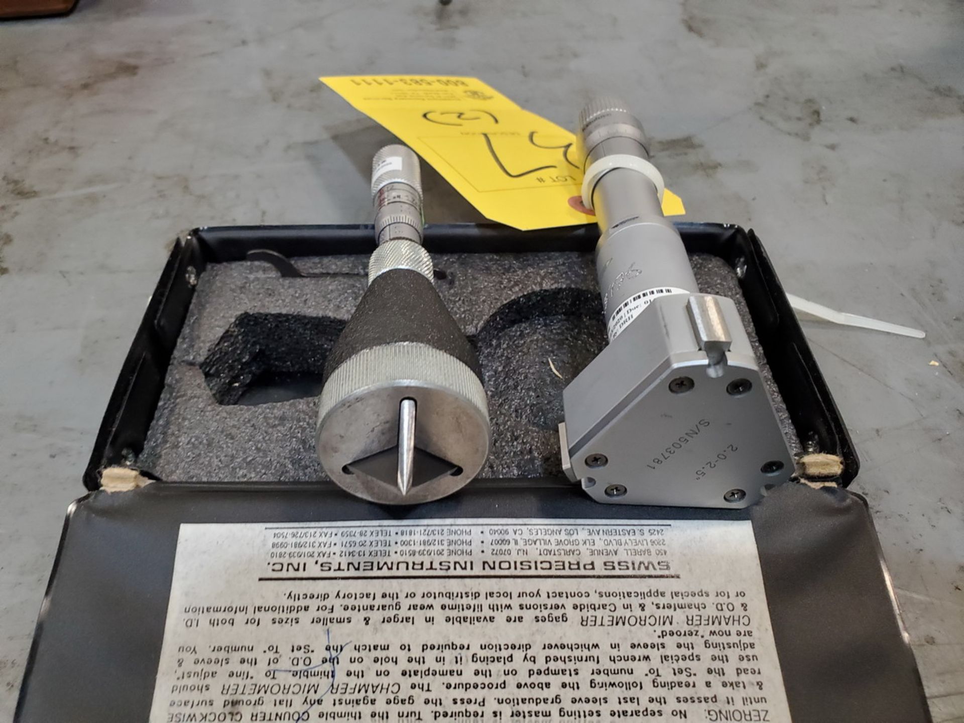 (2) Assorted Chamfer Micrometers - Image 7 of 7