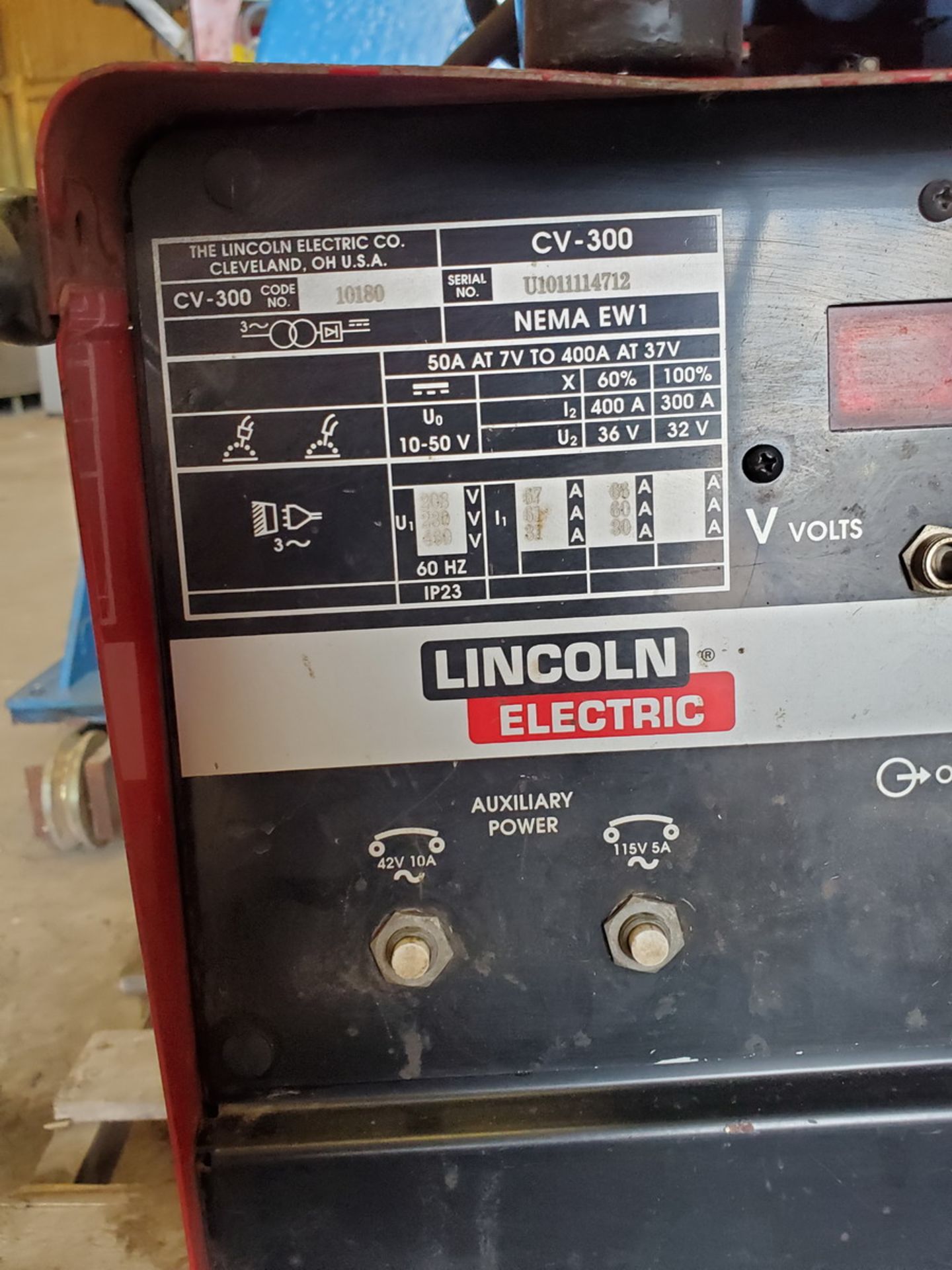 Lincoln Eletric CV-300 Mig Welder - Image 6 of 6