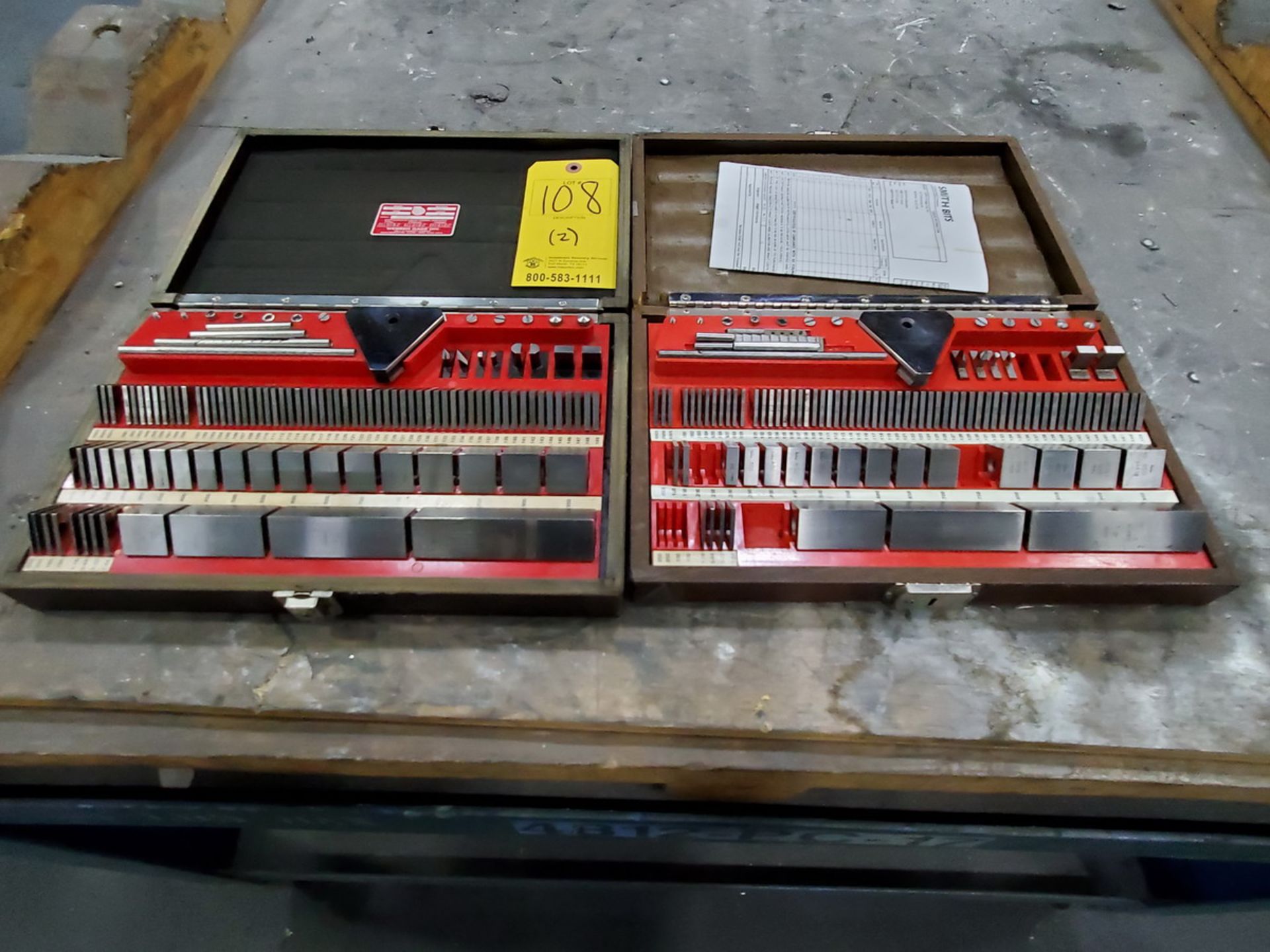 Webber SS88A1X (2) Gage Block Sets