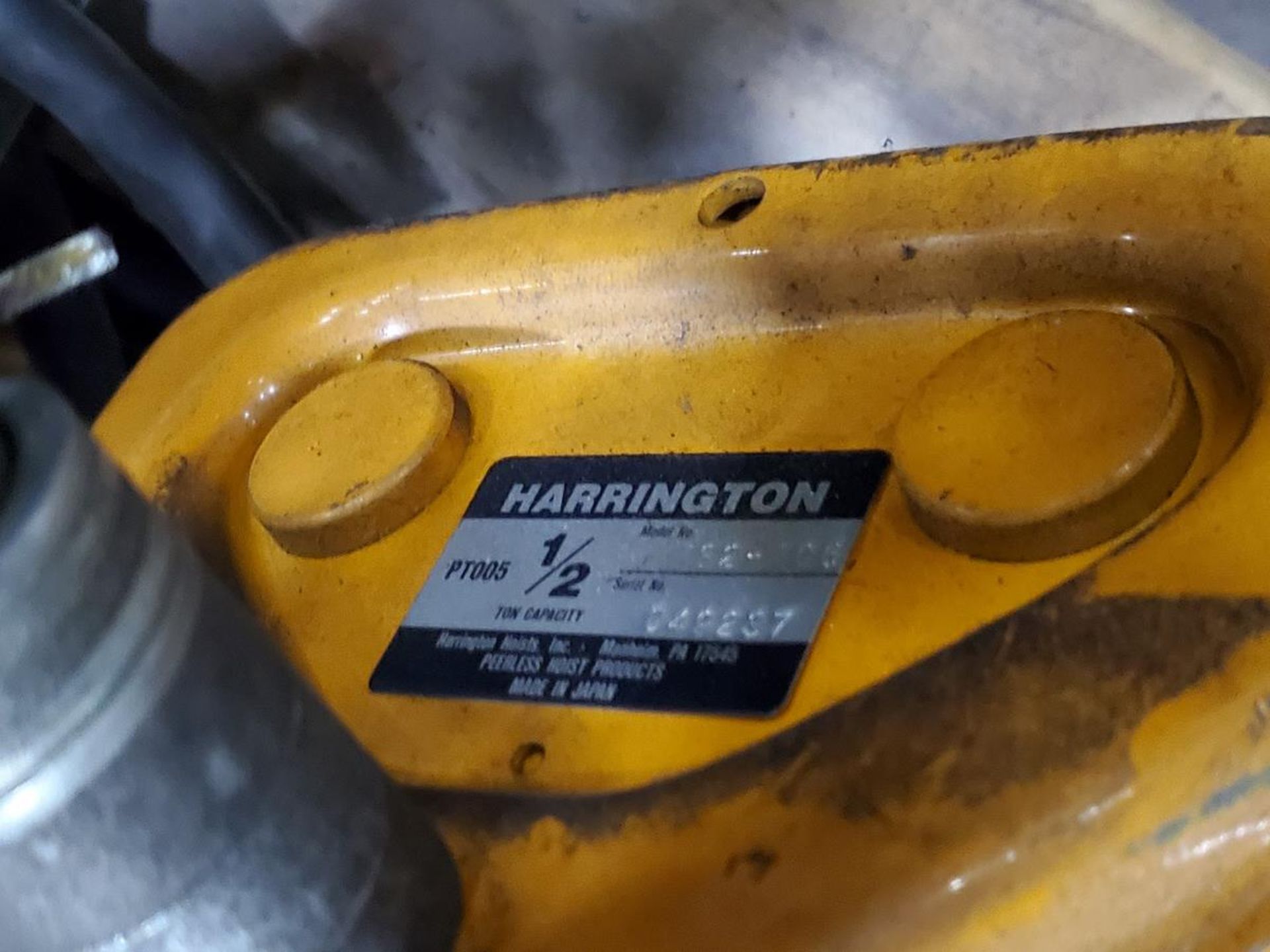 Harrington (2) 1/8 Ton Hoist 460-480V, 3PH, 60HZ; W/ (1) 1/2 Ton Harrington Hoist; W/ (1) Demag - Image 10 of 10
