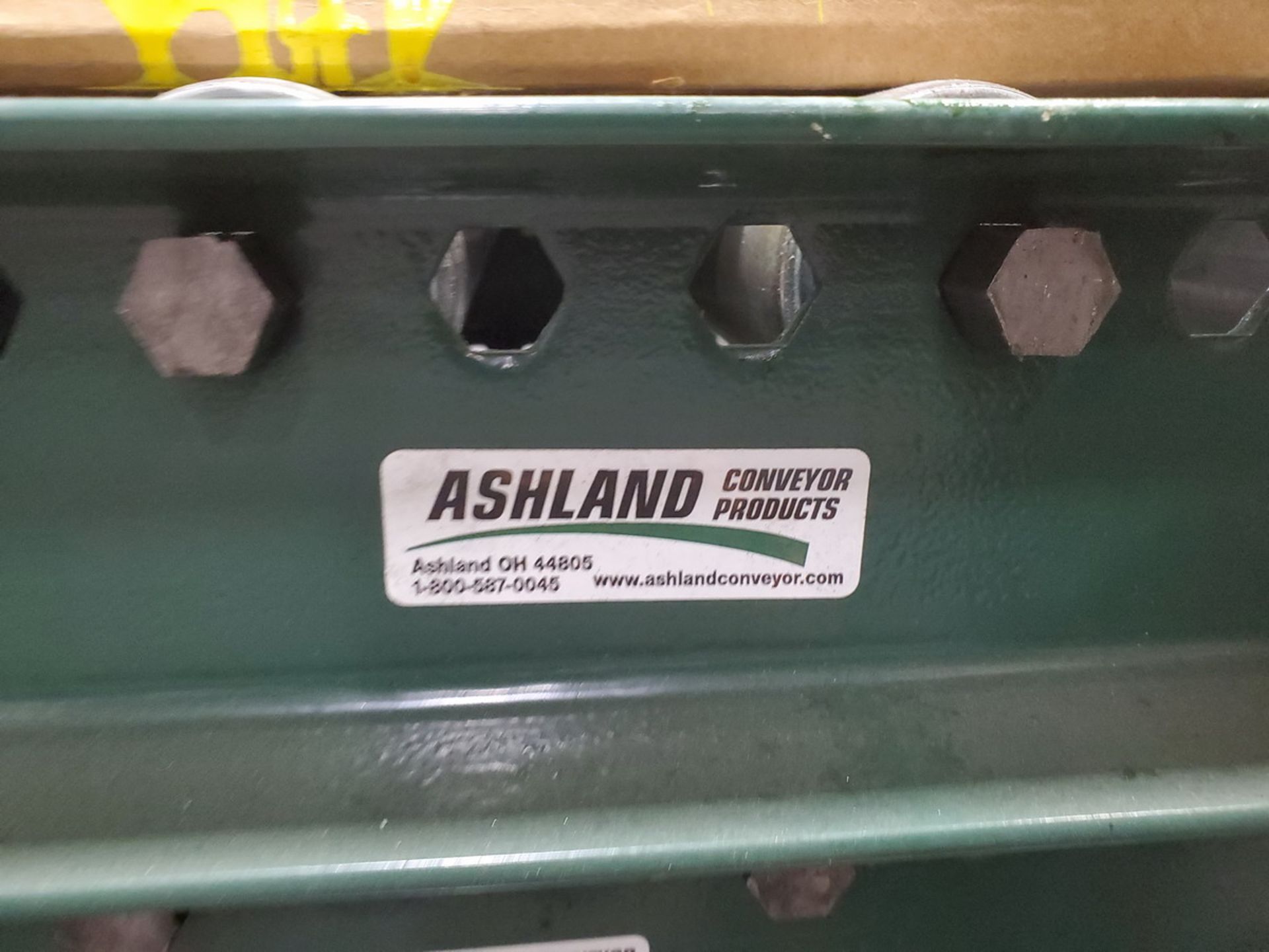 Ashland Roller Conveyor 5' x 2', W/ 21" Feed; W/ (2) Rolling Matl. Carts, 1800lbs Cap. - Image 7 of 7