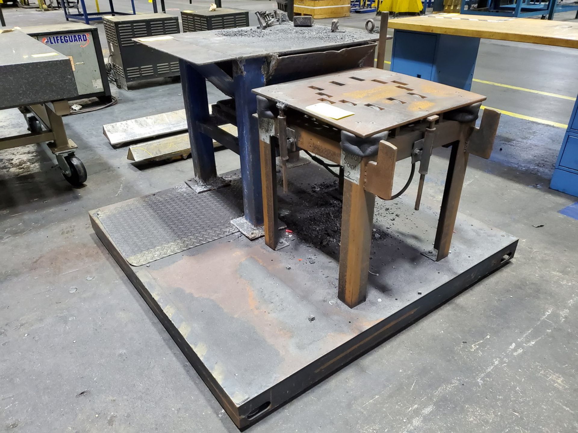 Hyd Air Table W/ Platform (Grinding Industrial Table Lot 13 Excluded)