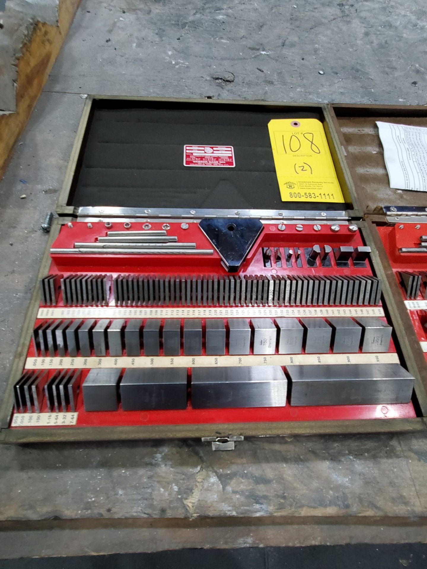 Webber SS88A1X (2) Gage Block Sets - Image 2 of 7