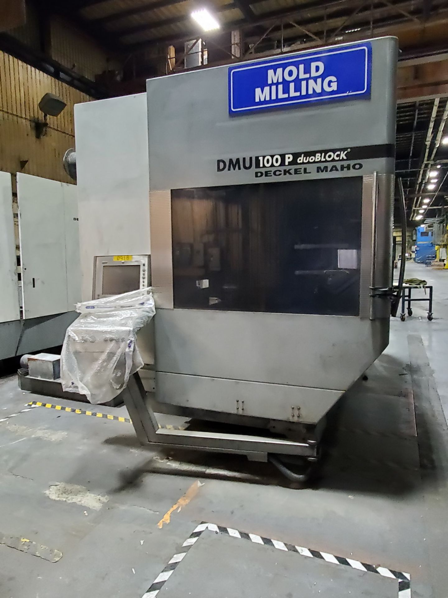 DMU100P Duo Block 5-Axis CNC 69KVA, 125A, 400V, 60HZ, 91,070Hrs, W/ DMG Controller (Set Up For - Image 4 of 25