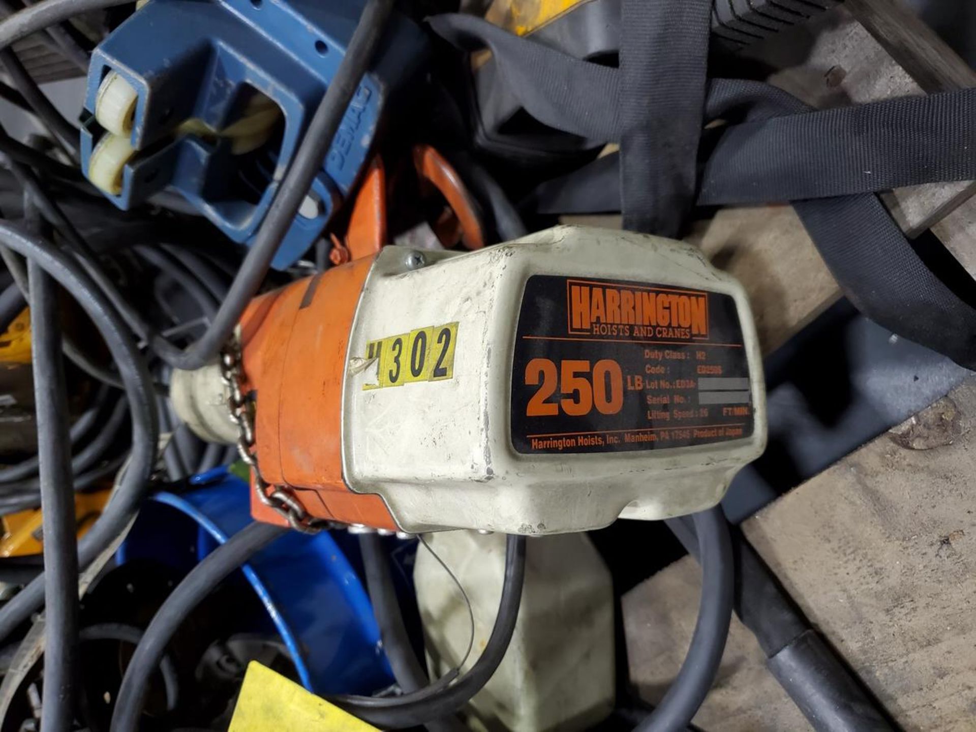 Harrington (2) 1/8 Ton Hoist 460-480V, 3PH, 60HZ; W/ (1) 1/2 Ton Harrington Hoist; W/ (1) Demag - Image 6 of 10