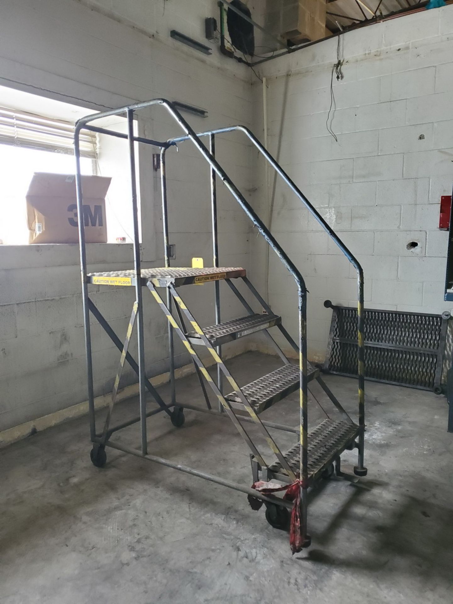 Cotterman 3-Step Rolling Platform Staircase 800lbs Cap. - Image 3 of 3