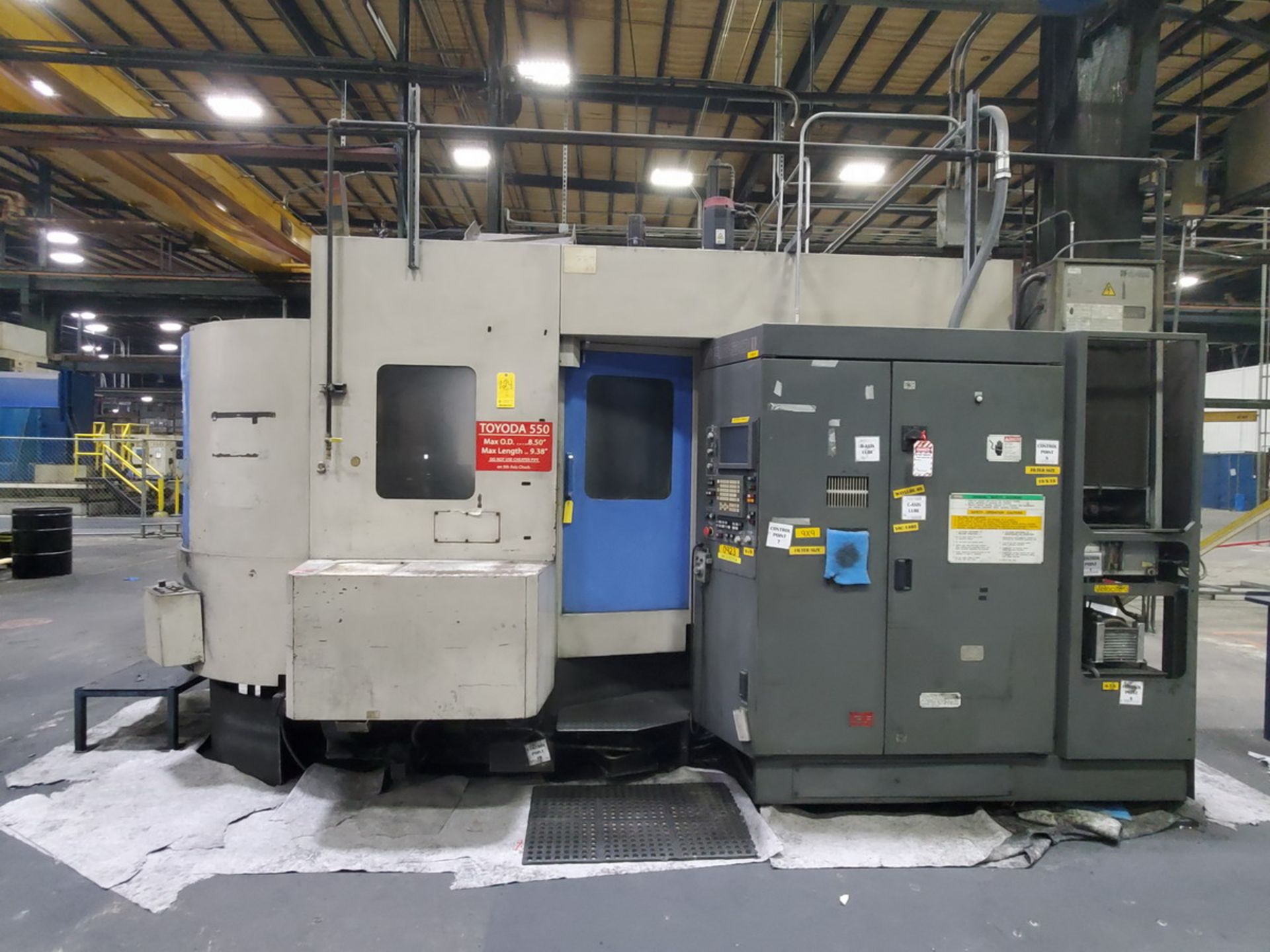 Toyoda FA 550II 3+2 CNC (5-Axis) 200V, 60HZ, 3PH, 48KVA, W/ 16" O.D. 3-Jaw Chuck, 60-Tool Turrett - Image 2 of 15