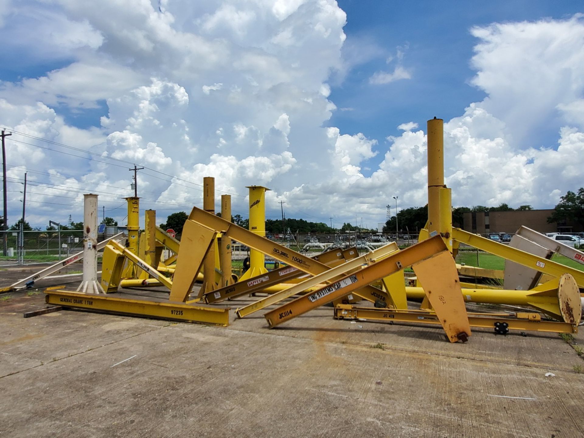 Assorted Jib Cranes Approx. (24), Mfg's: Gaffey, Gorbel, Abell-Howe, General, etc. (Capacity Range; - Image 13 of 31