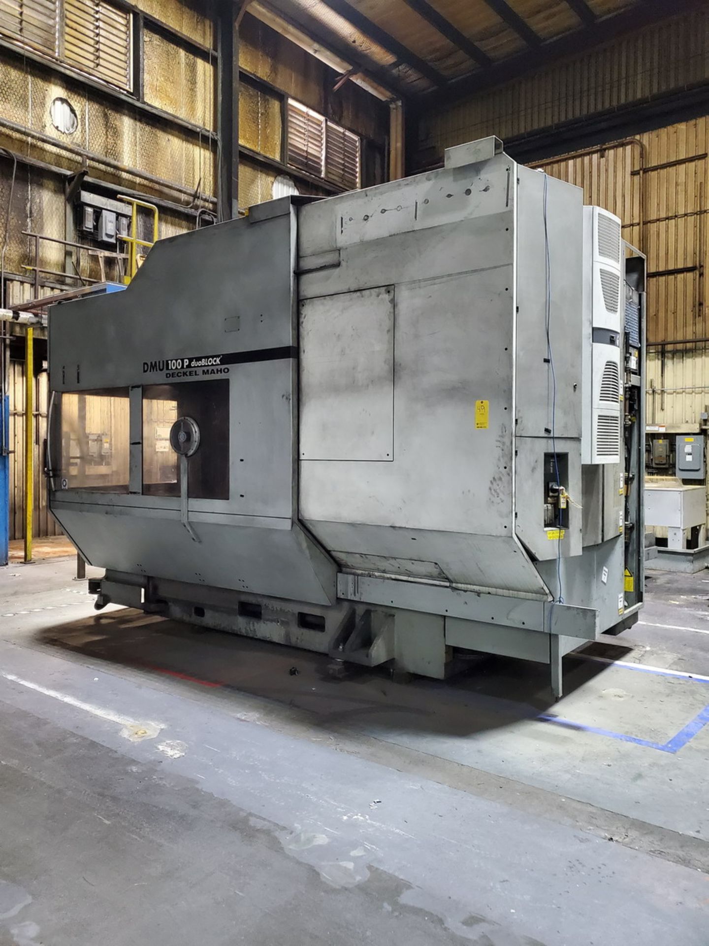 DMU100P Duo Block 5-Axis CNC 69KVA, 125A, 400V, 60HZ, 91,070Hrs, W/ DMG Controller (Set Up For