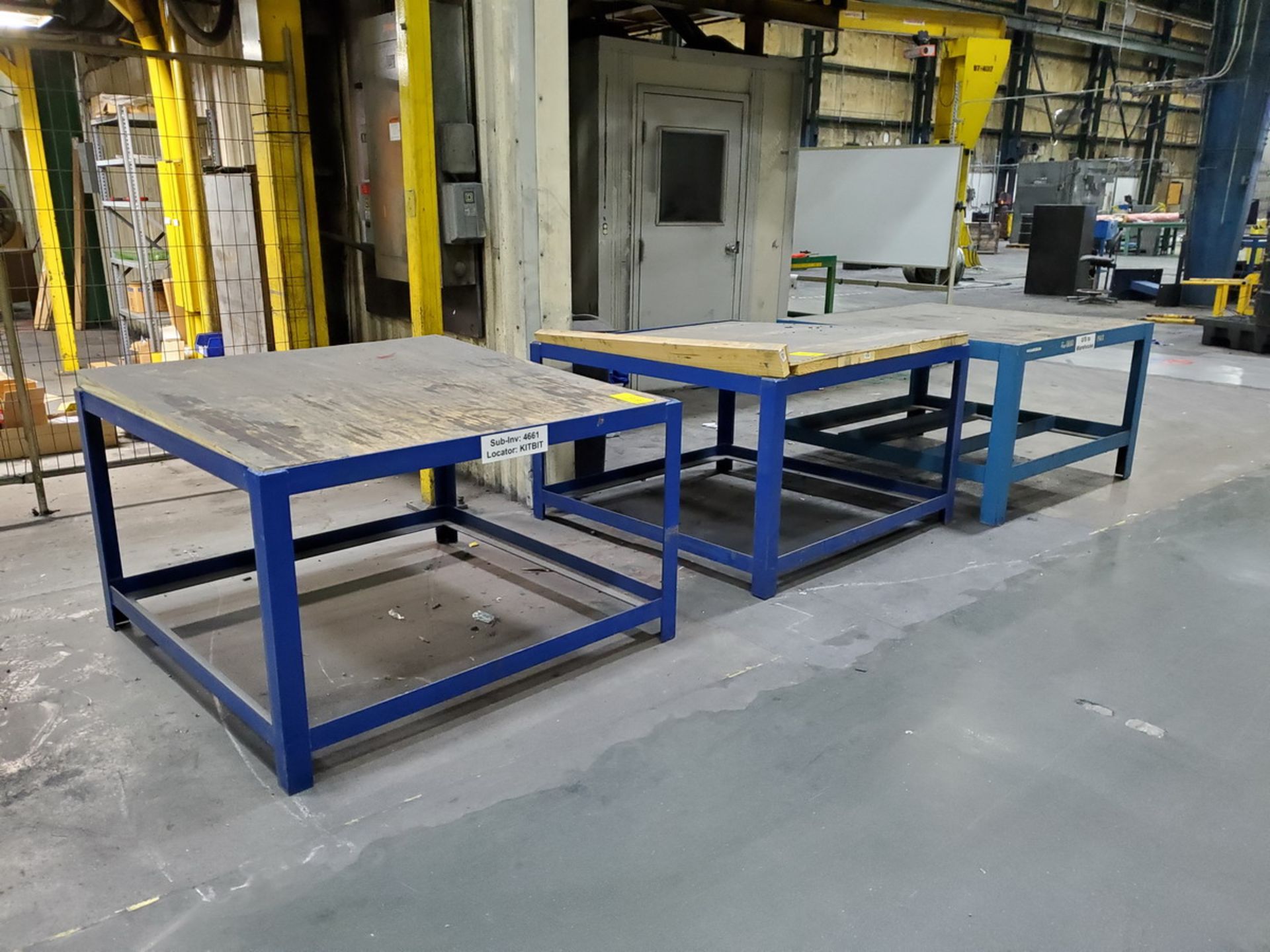 (3) Pallet Tables 52" x 52" x 31", 6K Cap. - Image 2 of 3