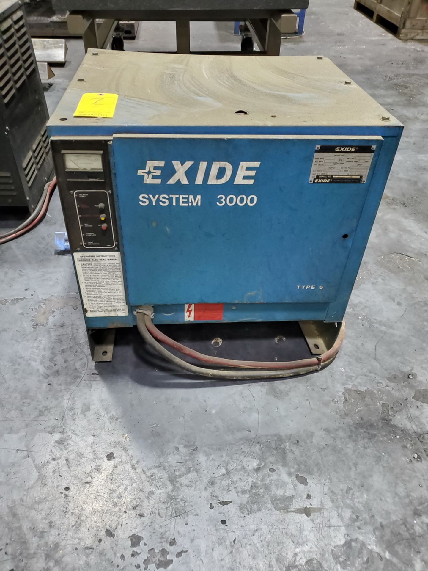 Exide Industrial Battery Charger 8hr Charge Time, 208/240/480V, 3PH, 60HZ