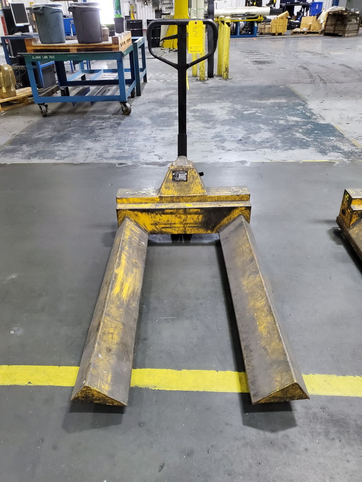 Crane System Pallet Jack 500lb Cap., 48" Forks