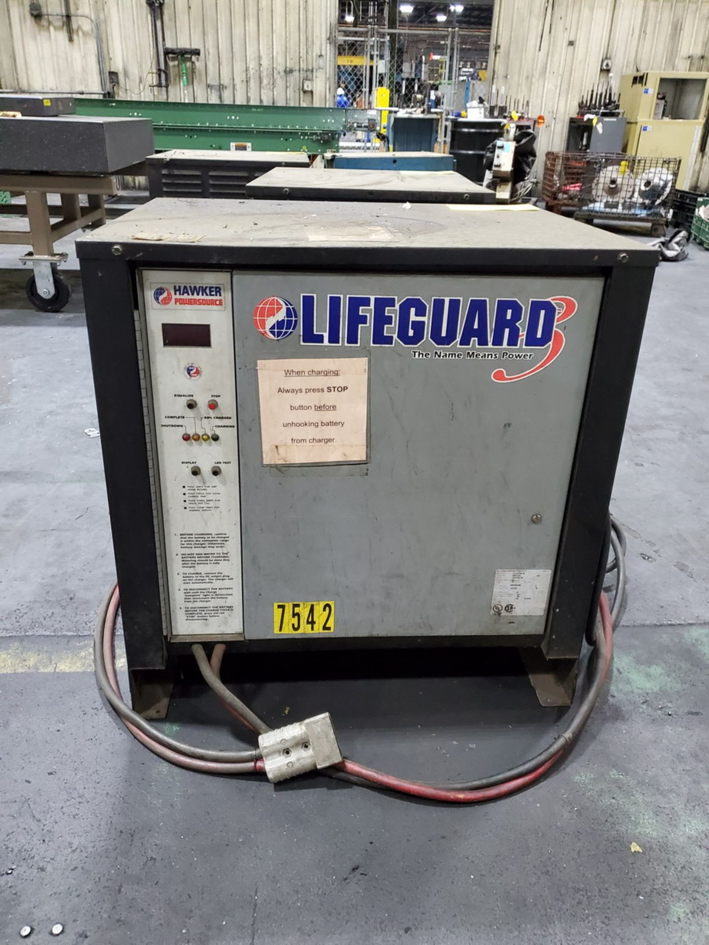 Lifeguard Industrial Battery Charger 8hr Charge Time, 208/240/480V, 3PH, 60HZ