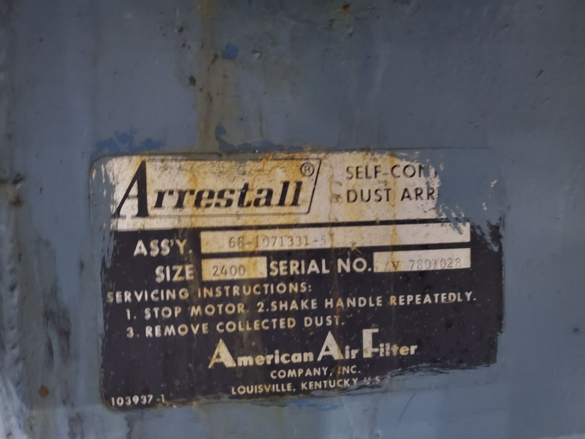 Arrestall Dust Collector 7-1/2HP, 220V - Image 7 of 7