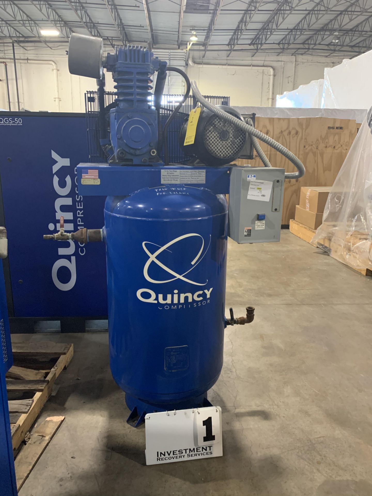 Quincy 7.5 hp Air Compressor