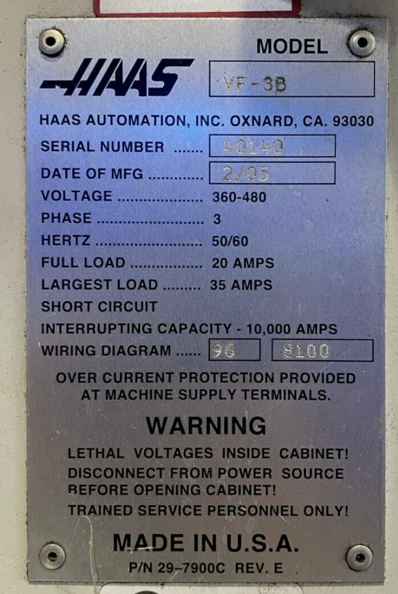 HAAS VF-3B Vertical Machining Center - Image 6 of 6