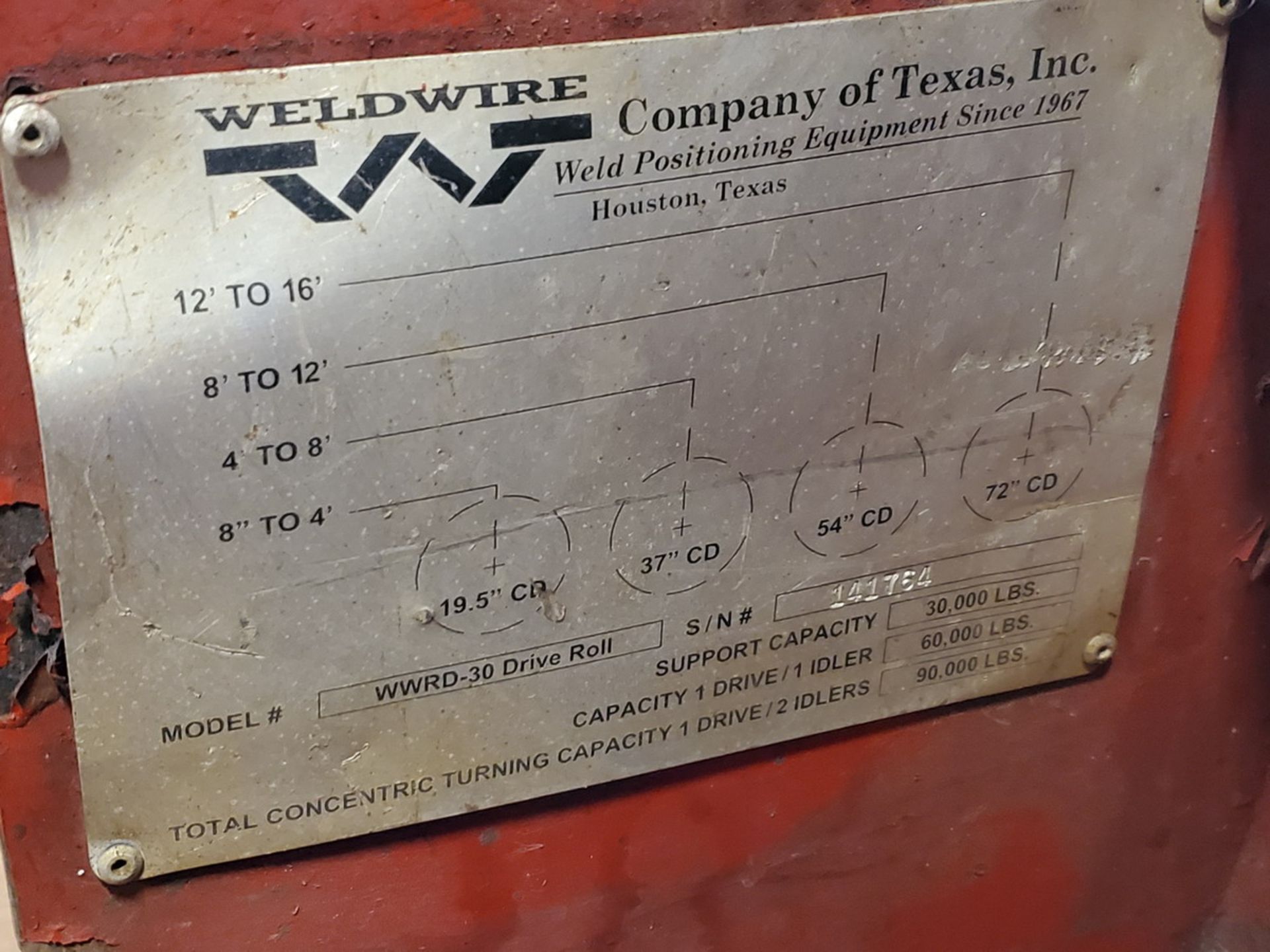 Weldwire WWRD-30 Turning Rolls 30K Cap. (Bldg. B) - Image 8 of 8