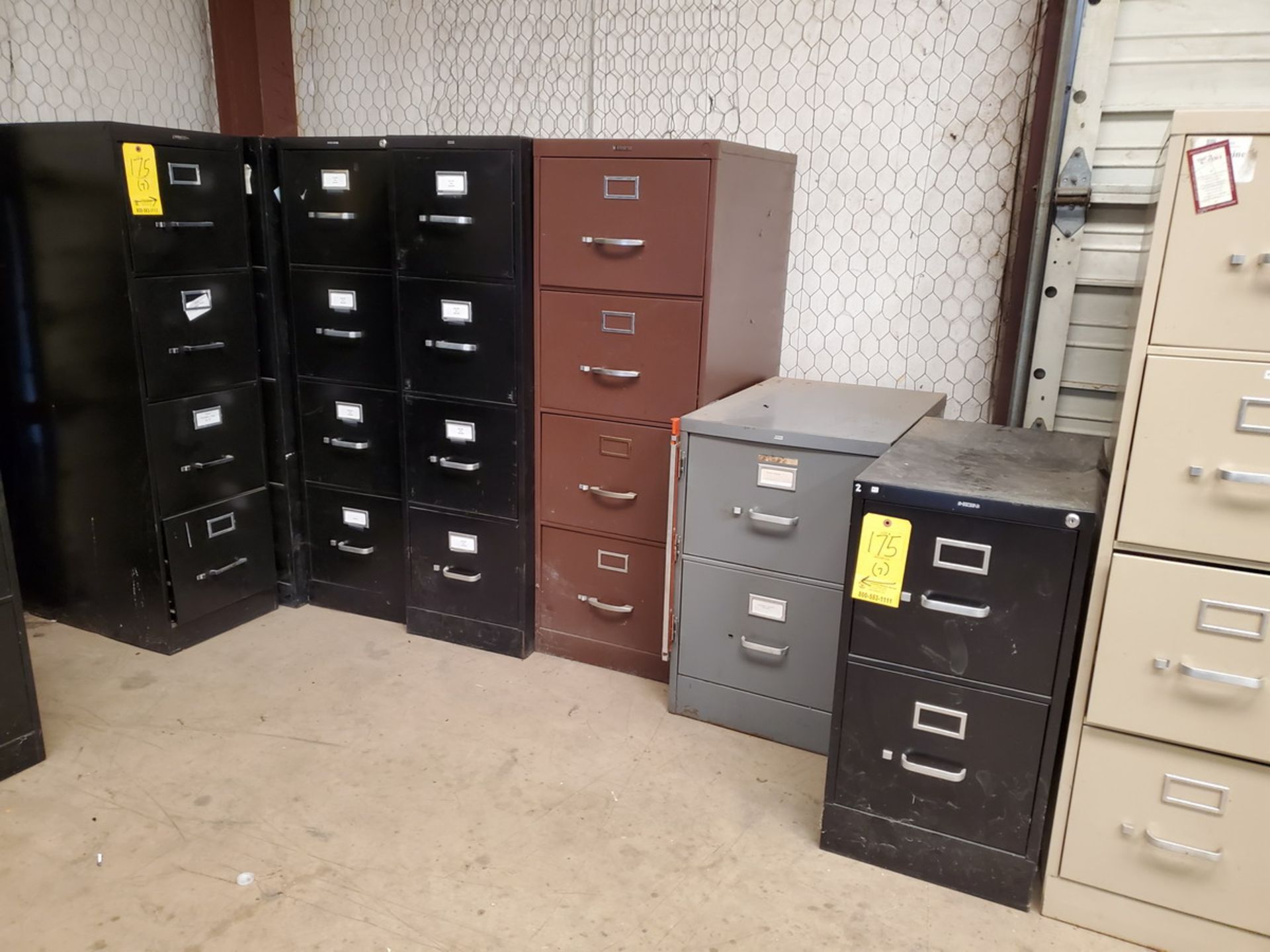 (5) 4-Drawer Vertical File Cabinet W/ (2) 2-Drawer File Cabinets (Bldg. B)