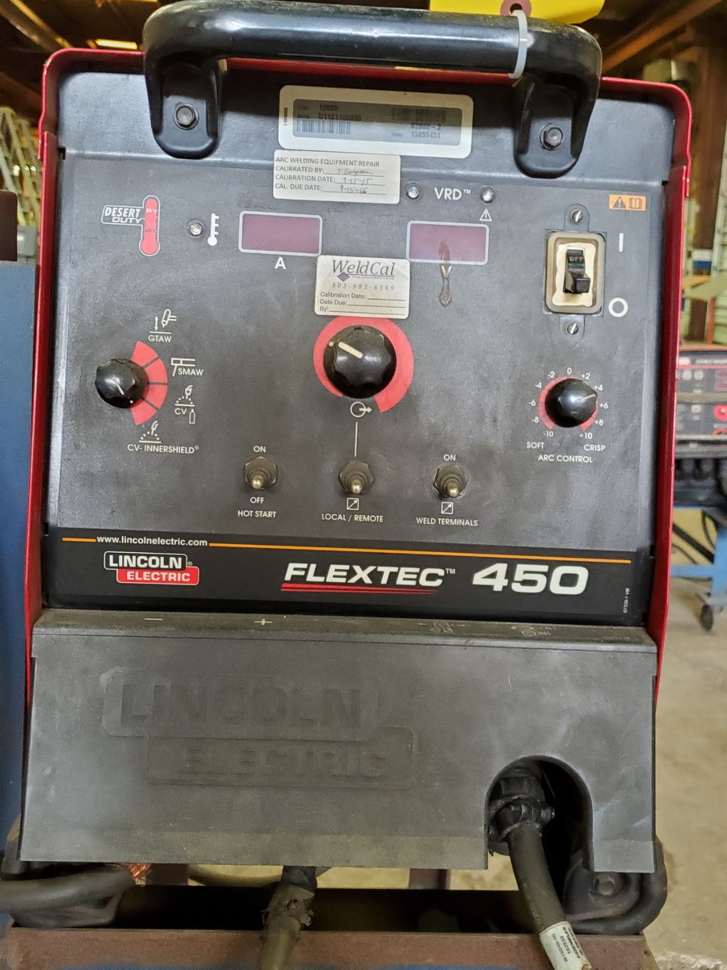 LE Flextec 450 Multi-Processing Welder 380/460/575V, 450A, 3PH, 50/60HZ; W/ DH-10 Wire Feeder ( - Image 4 of 6