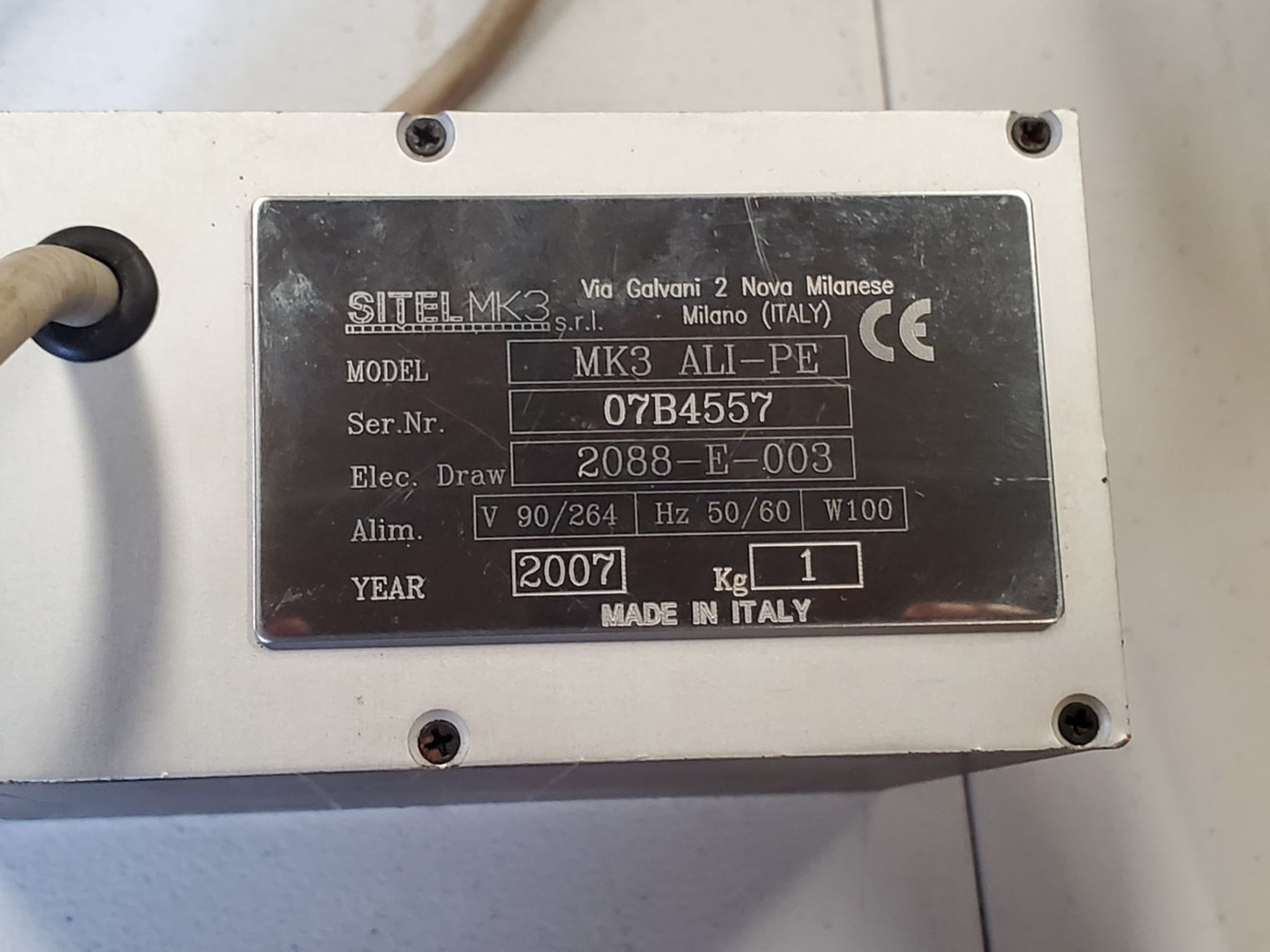 2007 CE MK3ALI-PE Part Marking Device 50/60HZ (Location: Bldg C) - Image 5 of 5