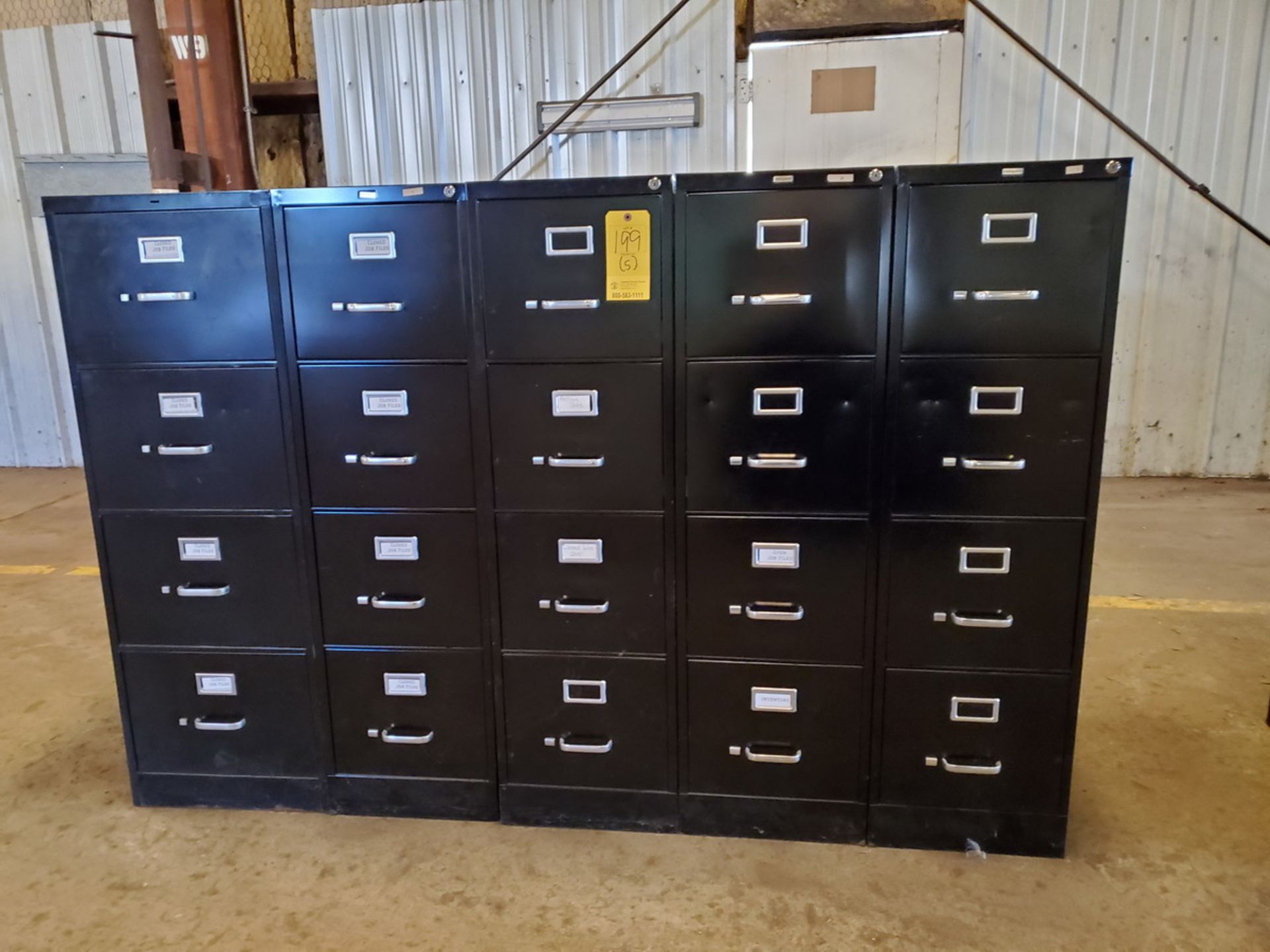 (5) 4-Drawer File Cabinets ( Loc: Bldg C)