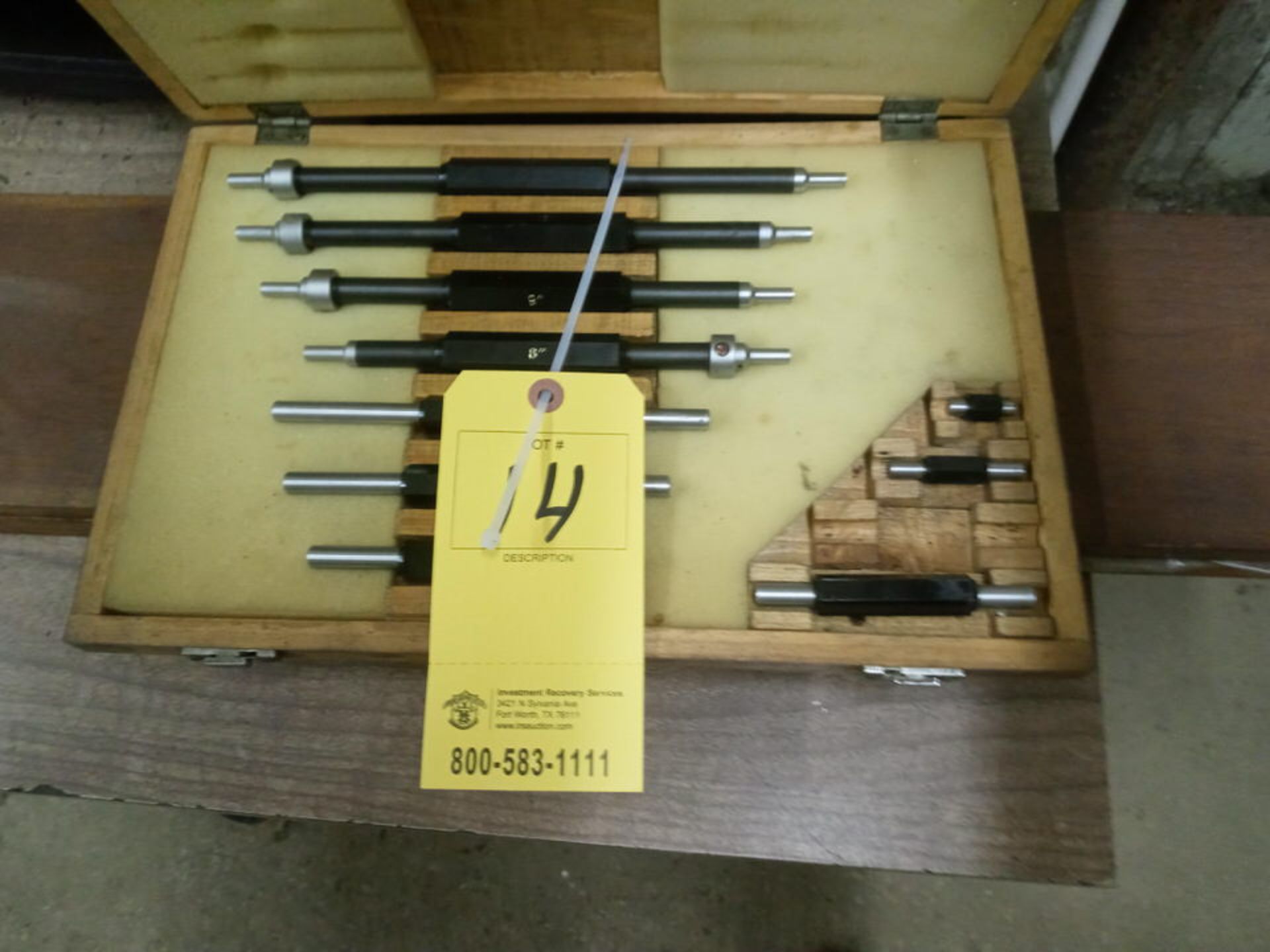 INSIZE MICROMETER SETTING STANDARD SETS SIZES FROM 1 IN TO 30 IN.