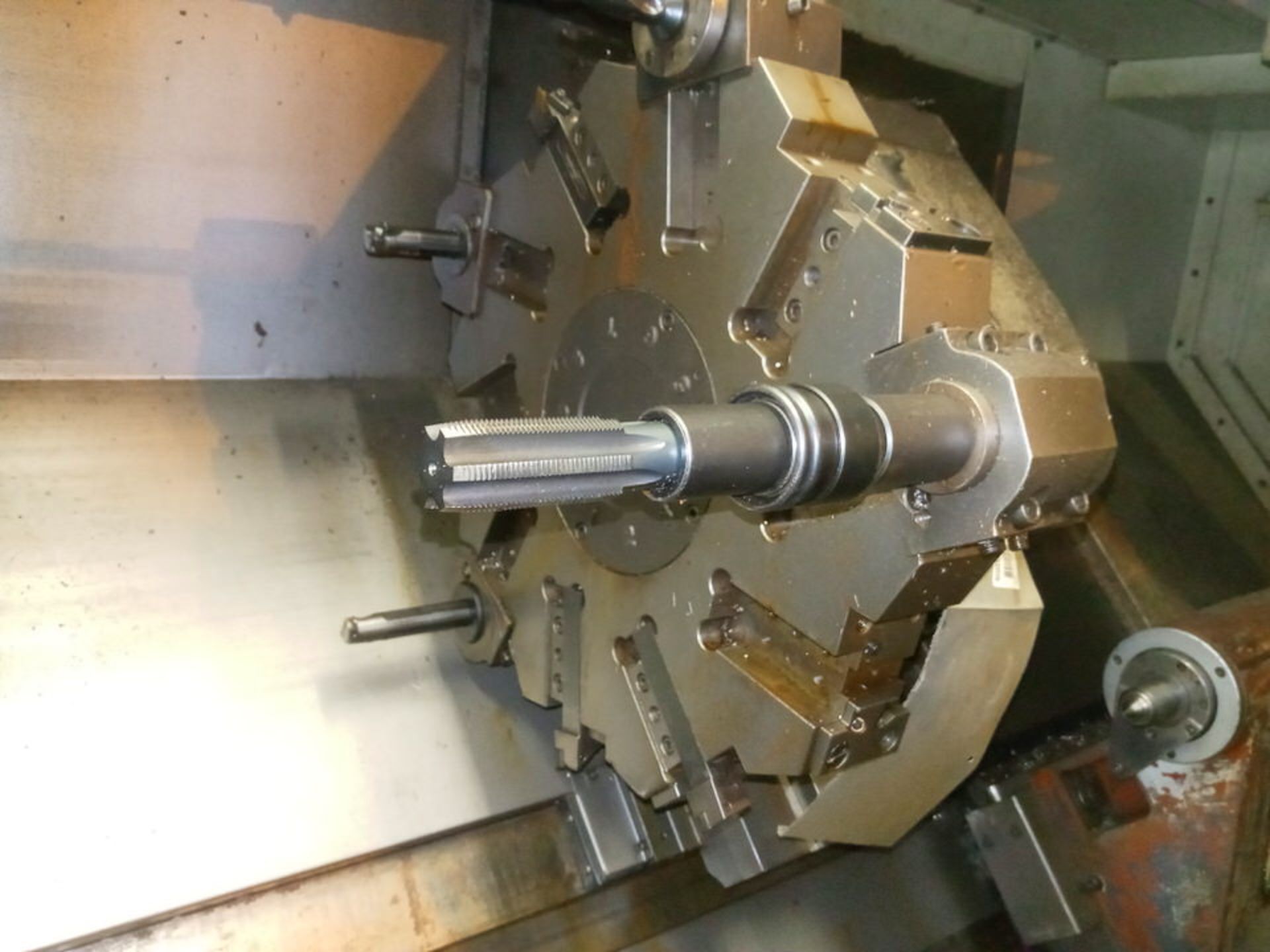 HWACHEON HI ECO 35 CNC TURNING CENTER WITH 12IN CHUCK W/ FANUC 18-T CTRL & TAILSTOCK - Image 4 of 7