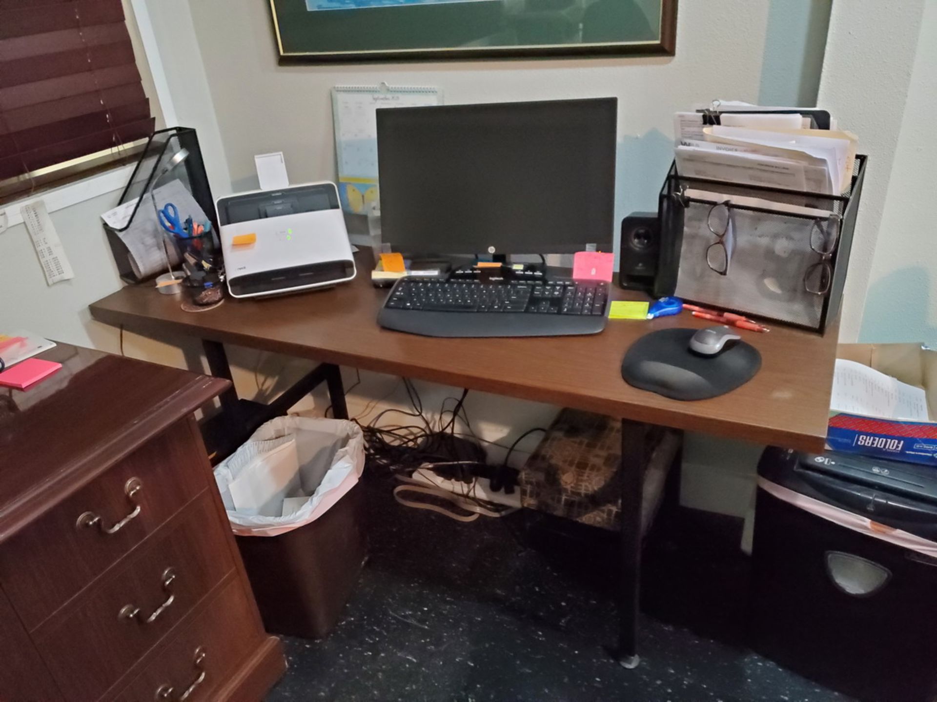 Contents Of Room (2) Credenzas, (1) 5-Caster Chair, (1) 7-Drawer Desk, (1) Computer Desk, (1) - Image 3 of 8