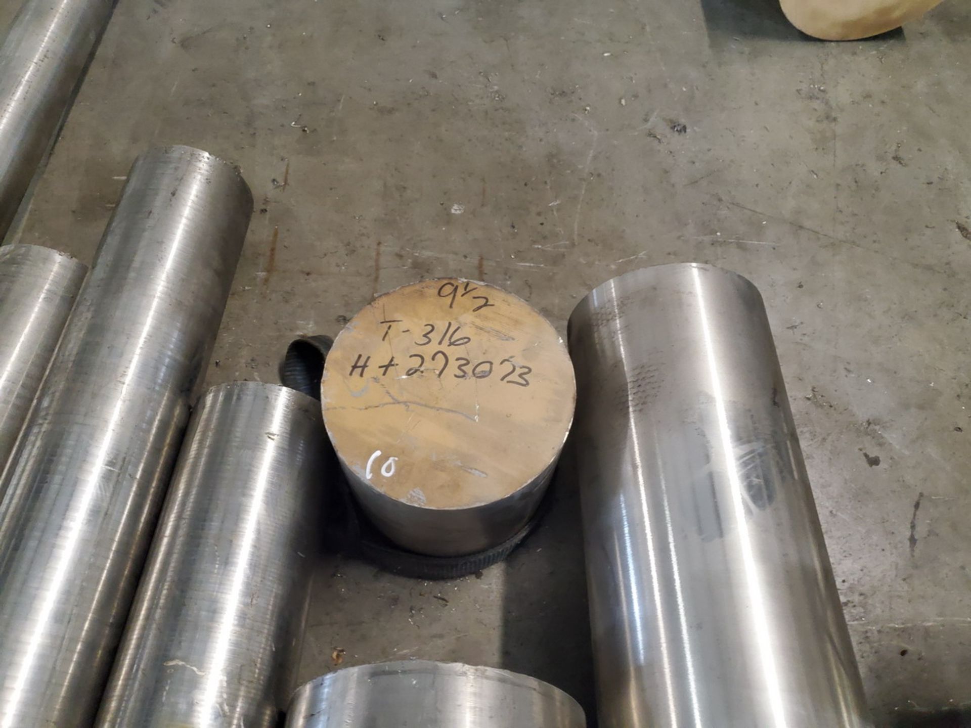 Raw Matl. (54 Pcs) Grade: 316L, O.D. Range: 0.5625" - 15"; Length Range: 10" - 144" - Image 9 of 18