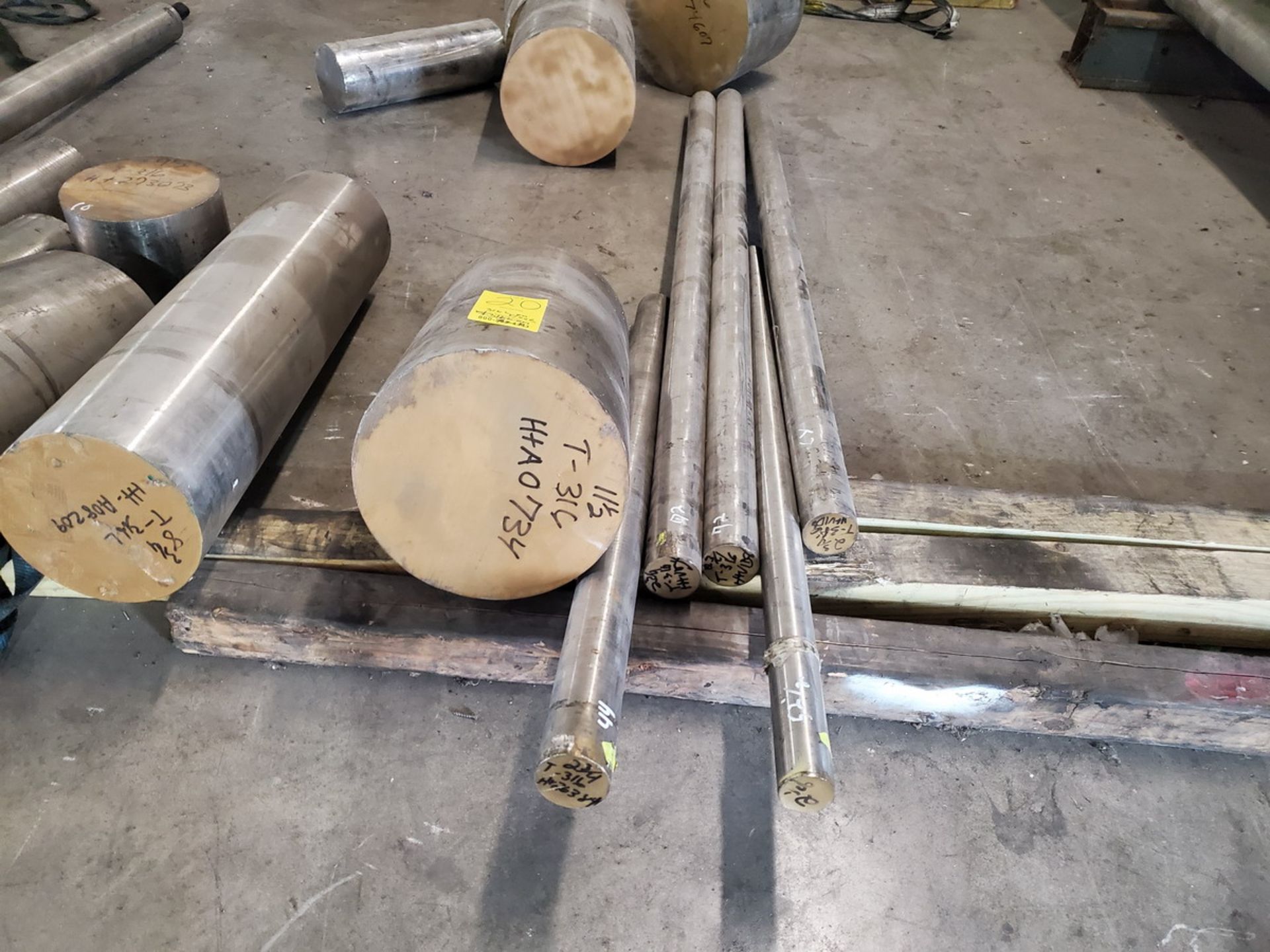 Raw Matl. (54 Pcs) Grade: 316L, O.D. Range: 0.5625" - 15"; Length Range: 10" - 144" - Image 11 of 18