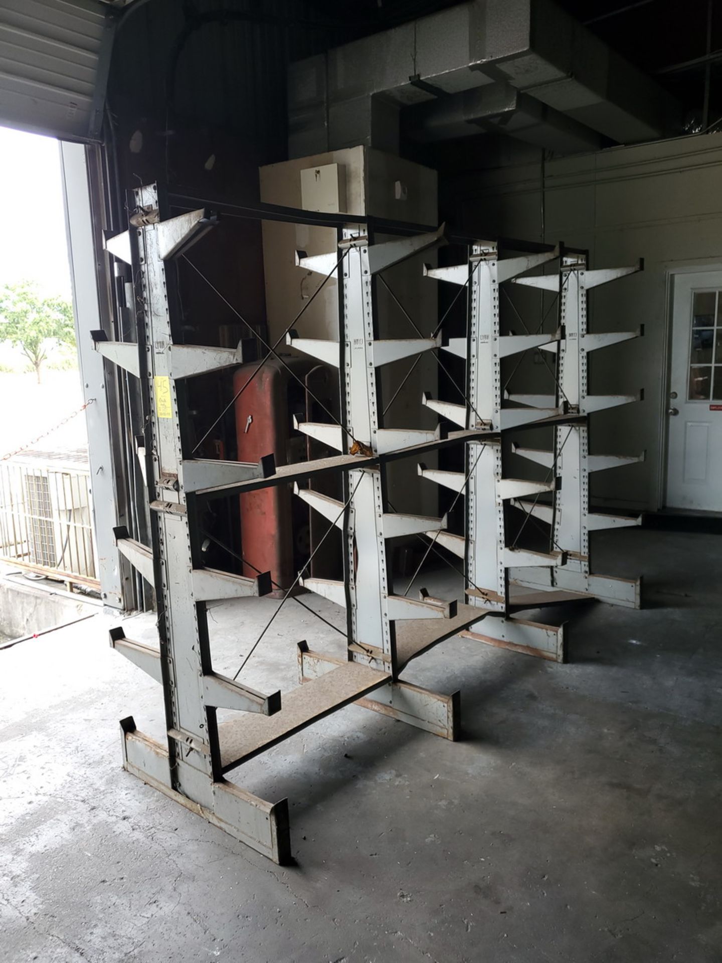 Double-Sided Cantilever Rack 110" x 33-1/2" x 79", 1' Deep (Matl. Excluded)