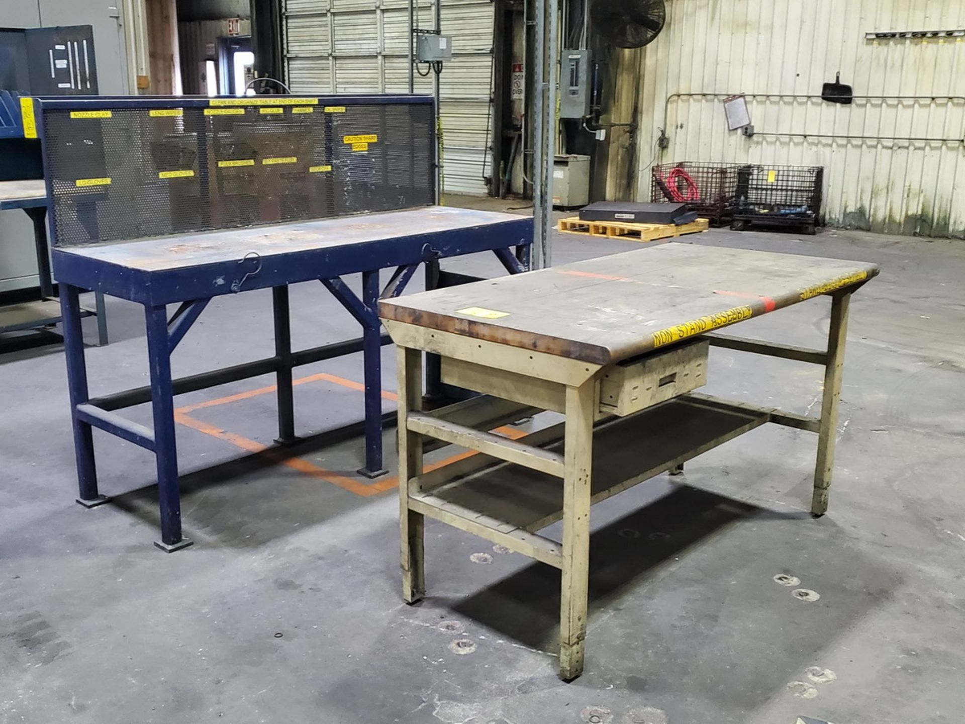 (2) Workbenches (1) 72" x 30" x 55-1/2"H; (1) 60" x 30" x 35"H - Image 2 of 5